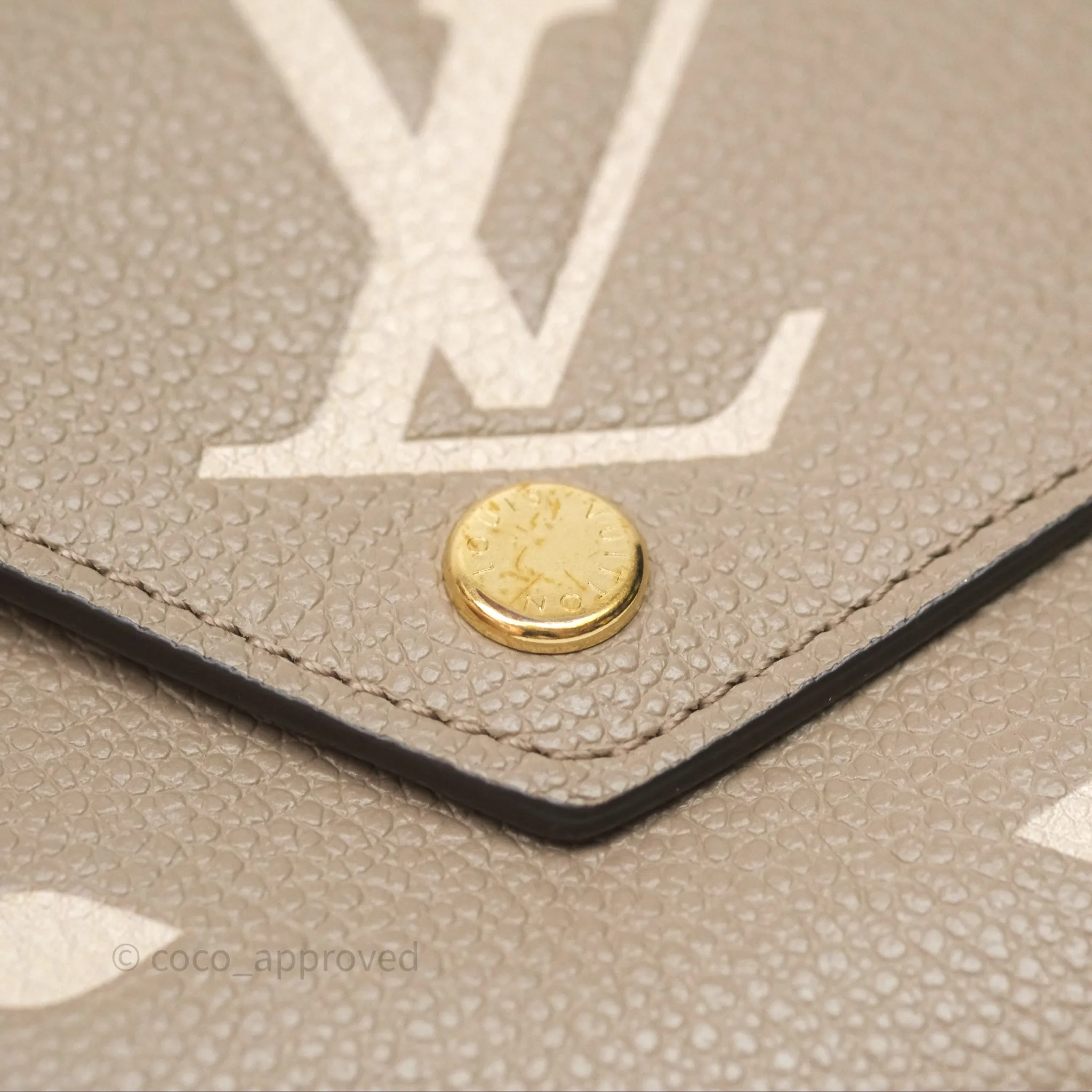 Louis Vuitton Victorine Wallet Monogram Empreinte Dove/Cream