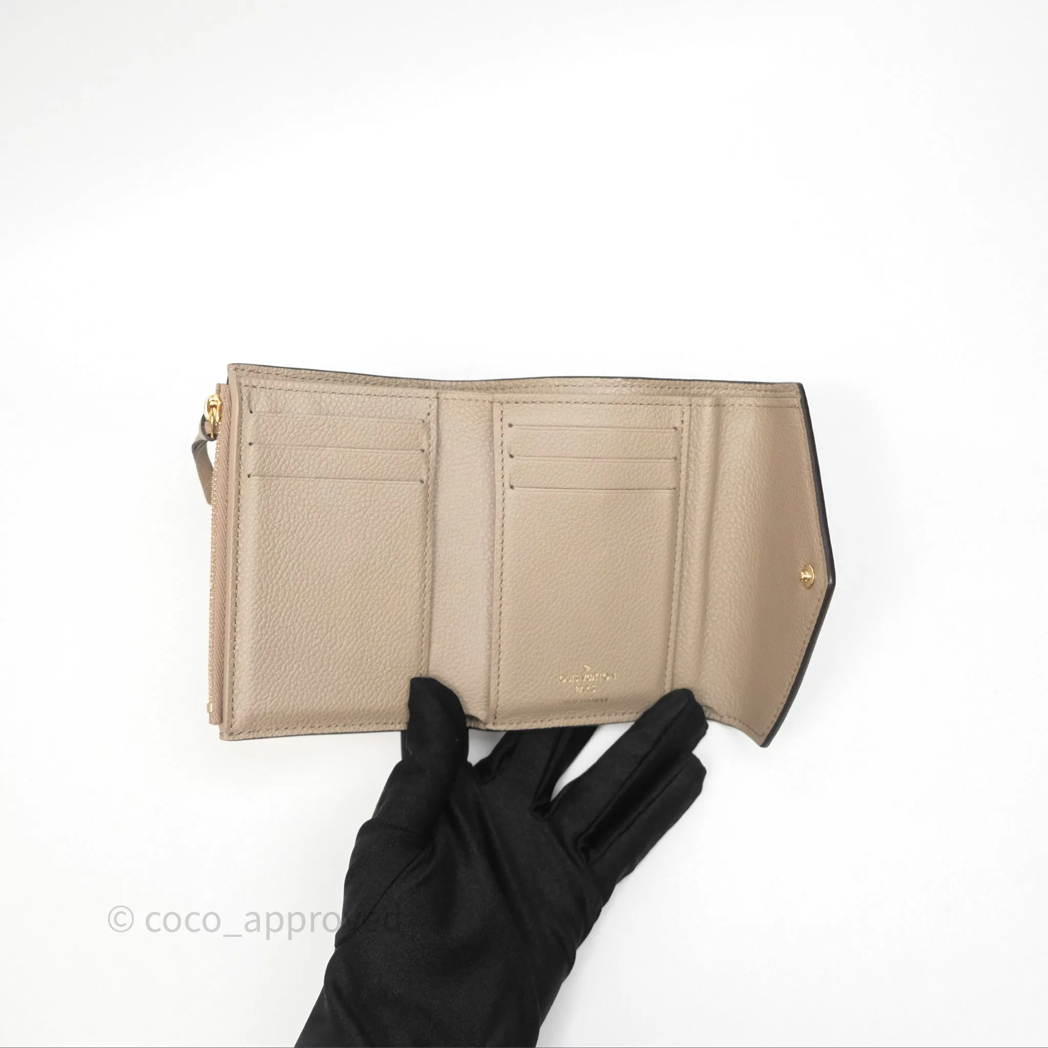 Louis Vuitton Victorine Wallet Monogram Empreinte Dove/Cream