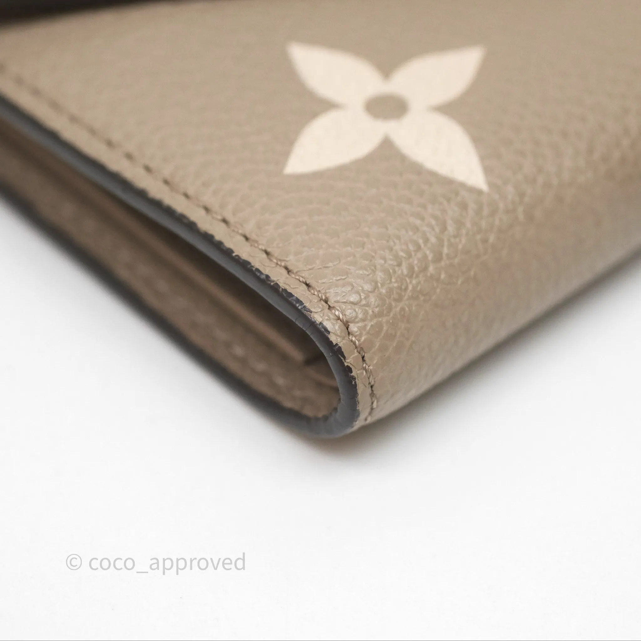 Louis Vuitton Victorine Wallet Monogram Empreinte Dove/Cream