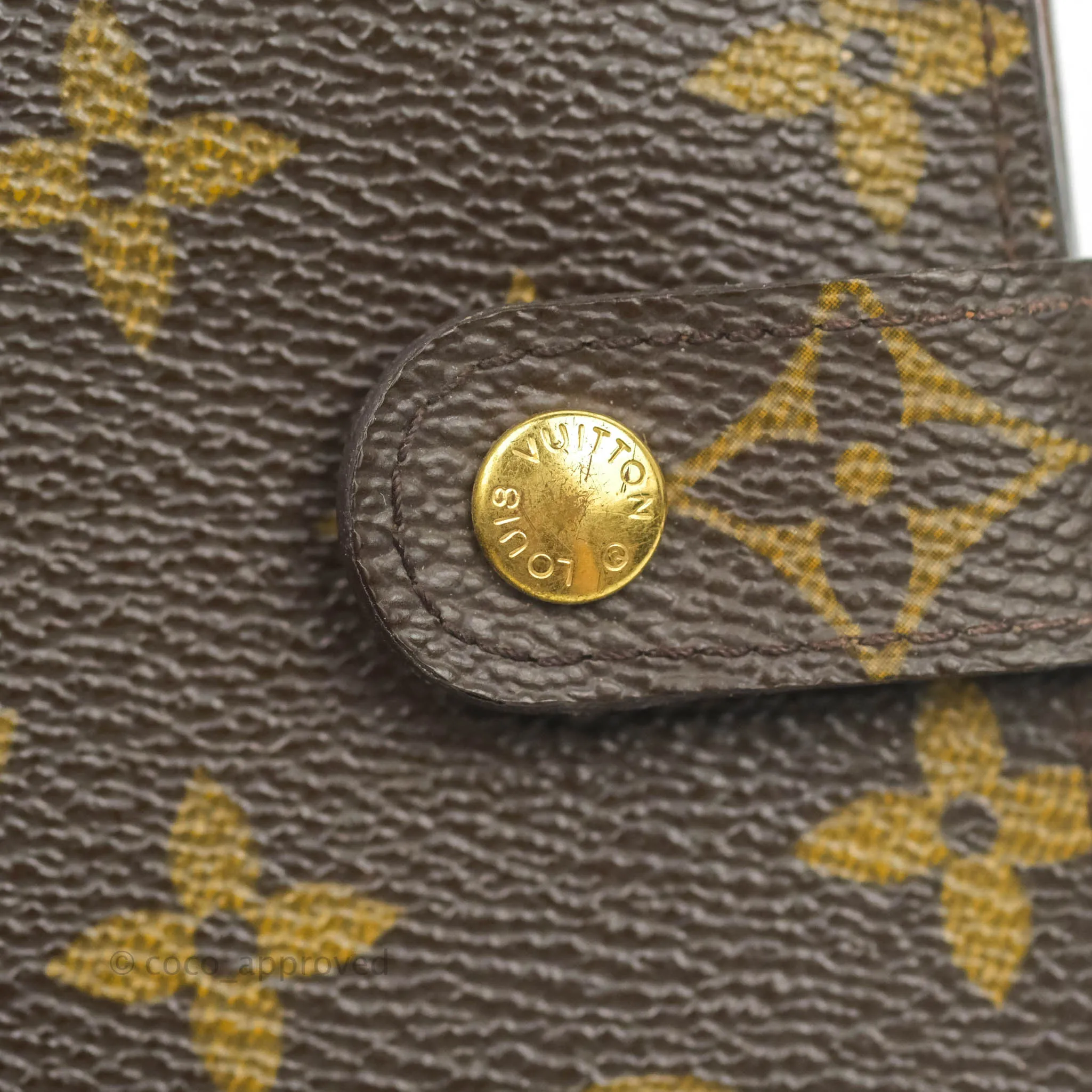Louis Vuitton Vintage Monogram Canvas Wallet Brown
