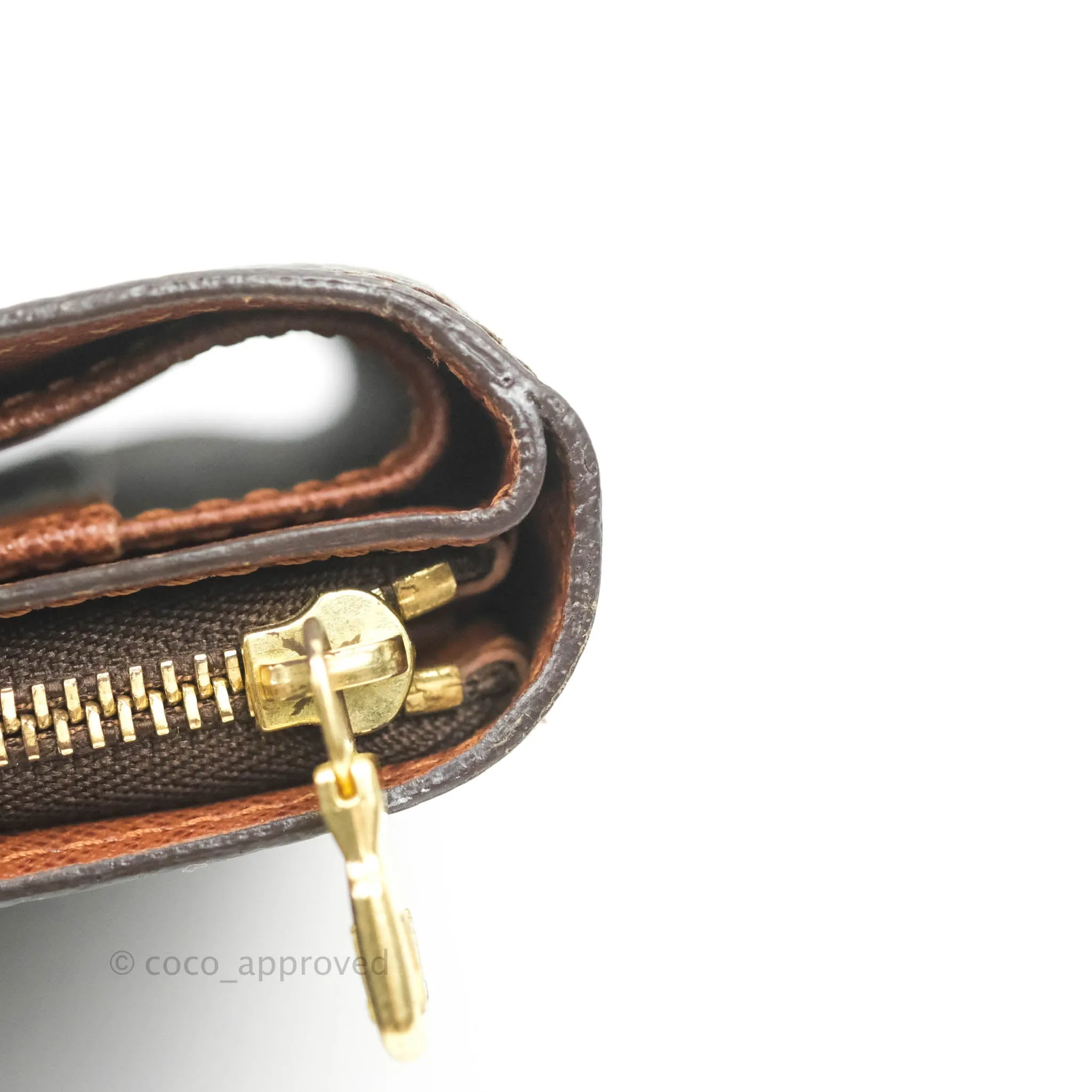 Louis Vuitton Vintage Monogram Canvas Wallet Brown