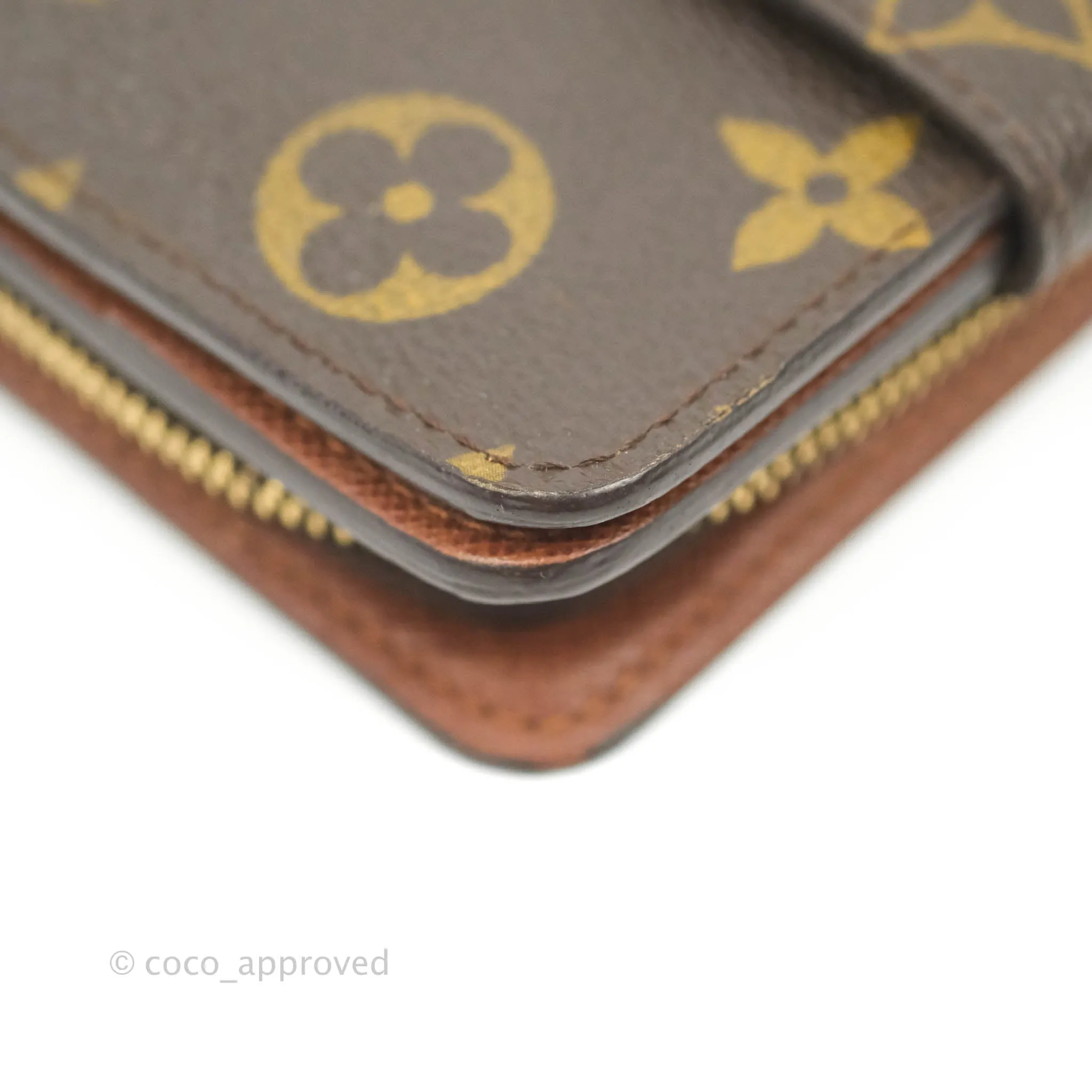 Louis Vuitton Vintage Monogram Canvas Wallet Brown