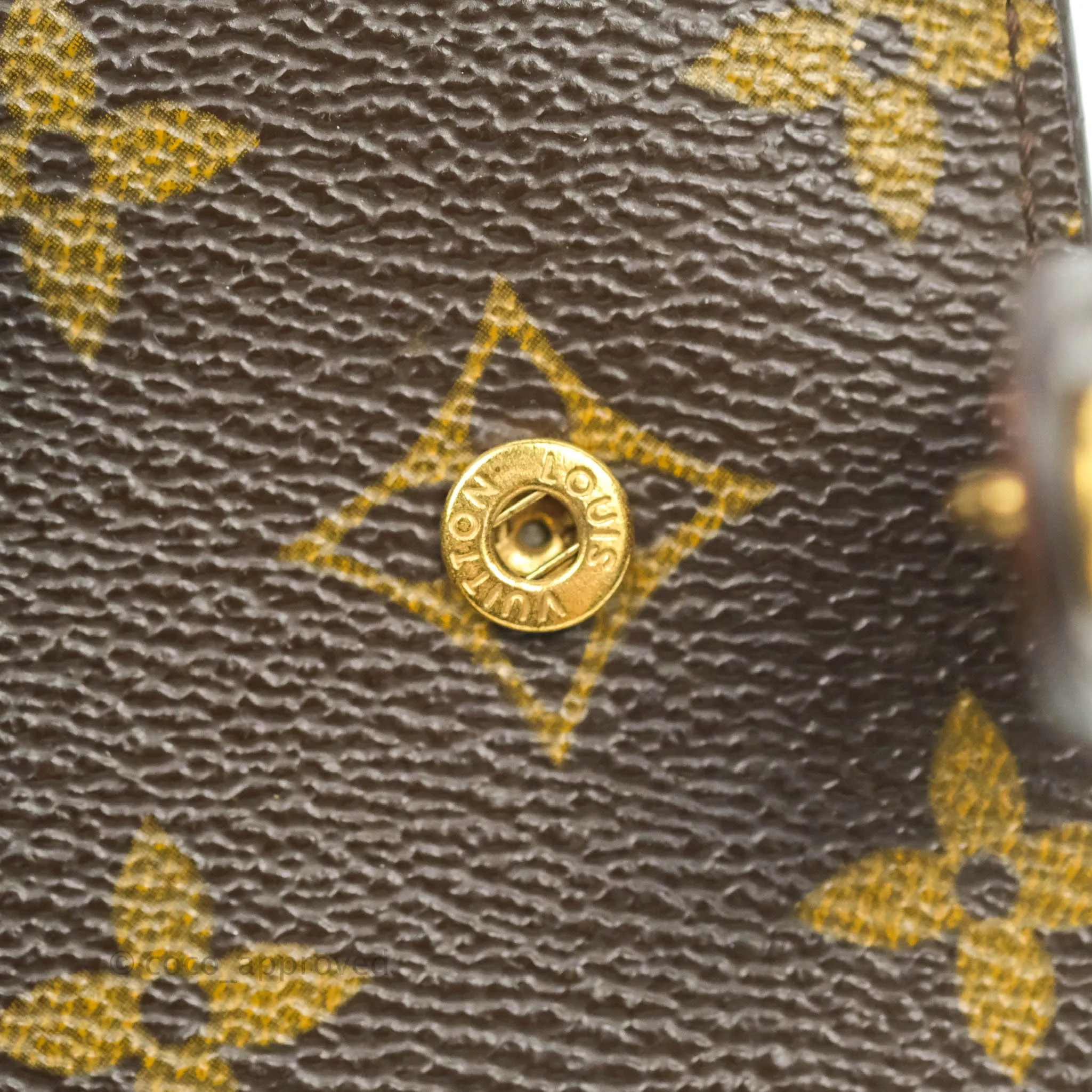Louis Vuitton Vintage Monogram Canvas Wallet Brown