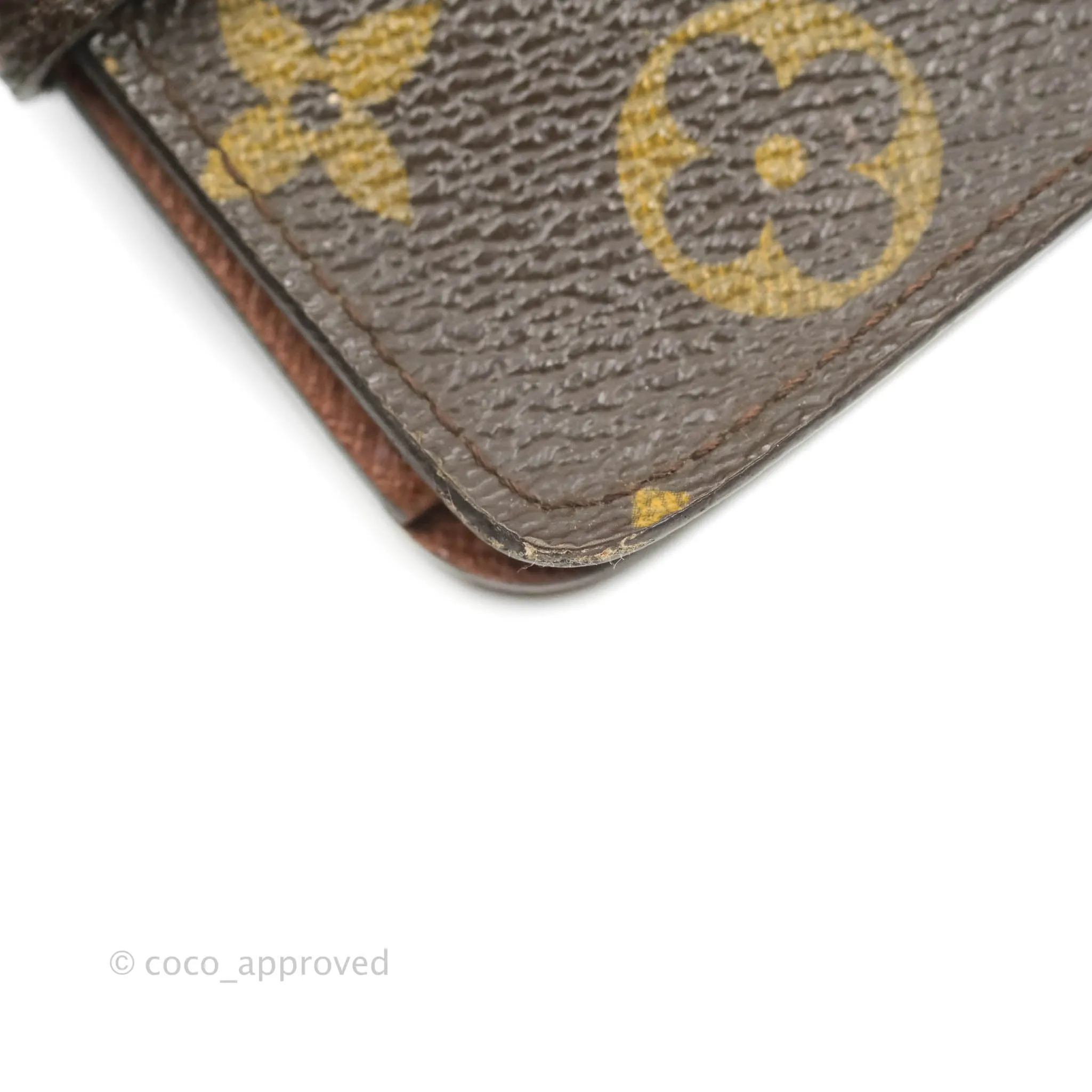 Louis Vuitton Vintage Monogram Canvas Wallet Brown