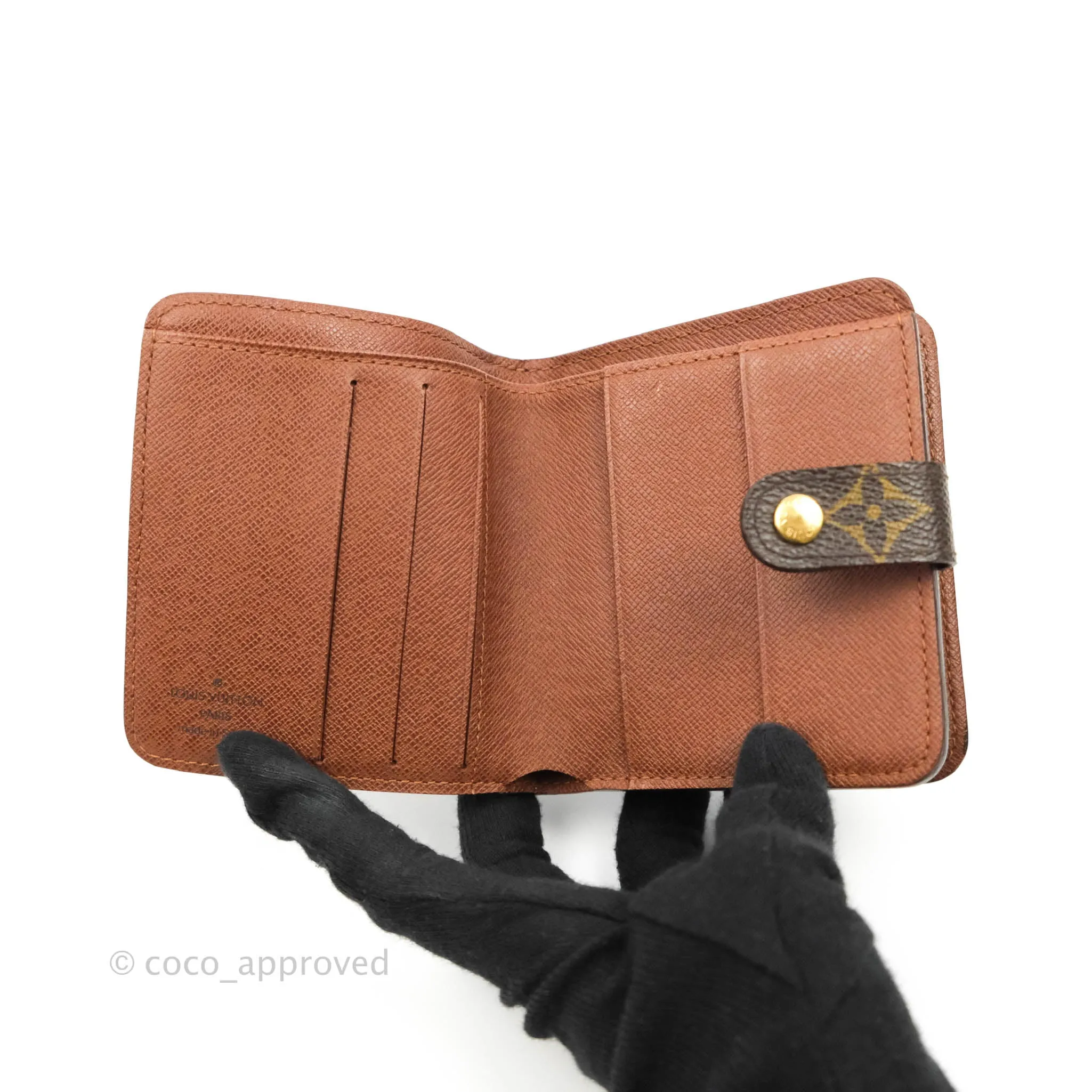 Louis Vuitton Vintage Monogram Canvas Wallet Brown