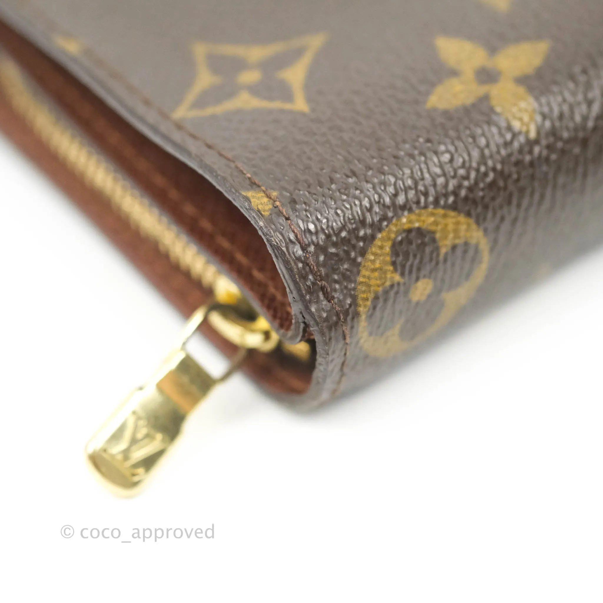 Louis Vuitton Vintage Monogram Canvas Wallet Brown