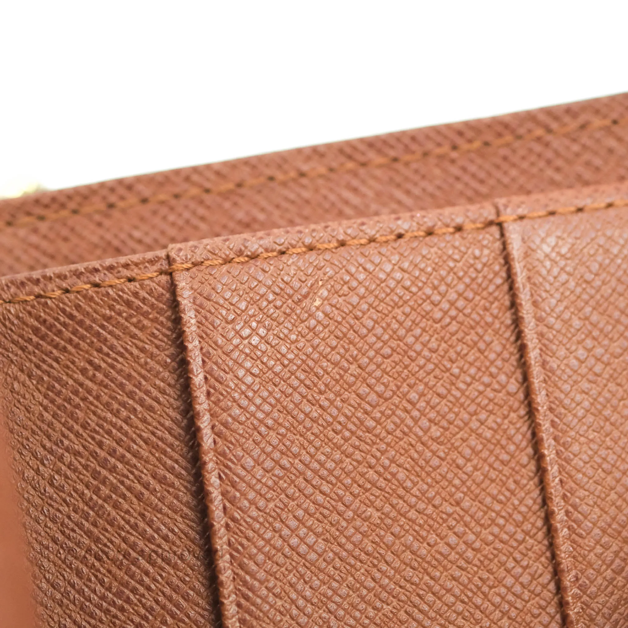 Louis Vuitton Vintage Monogram Canvas Wallet Brown