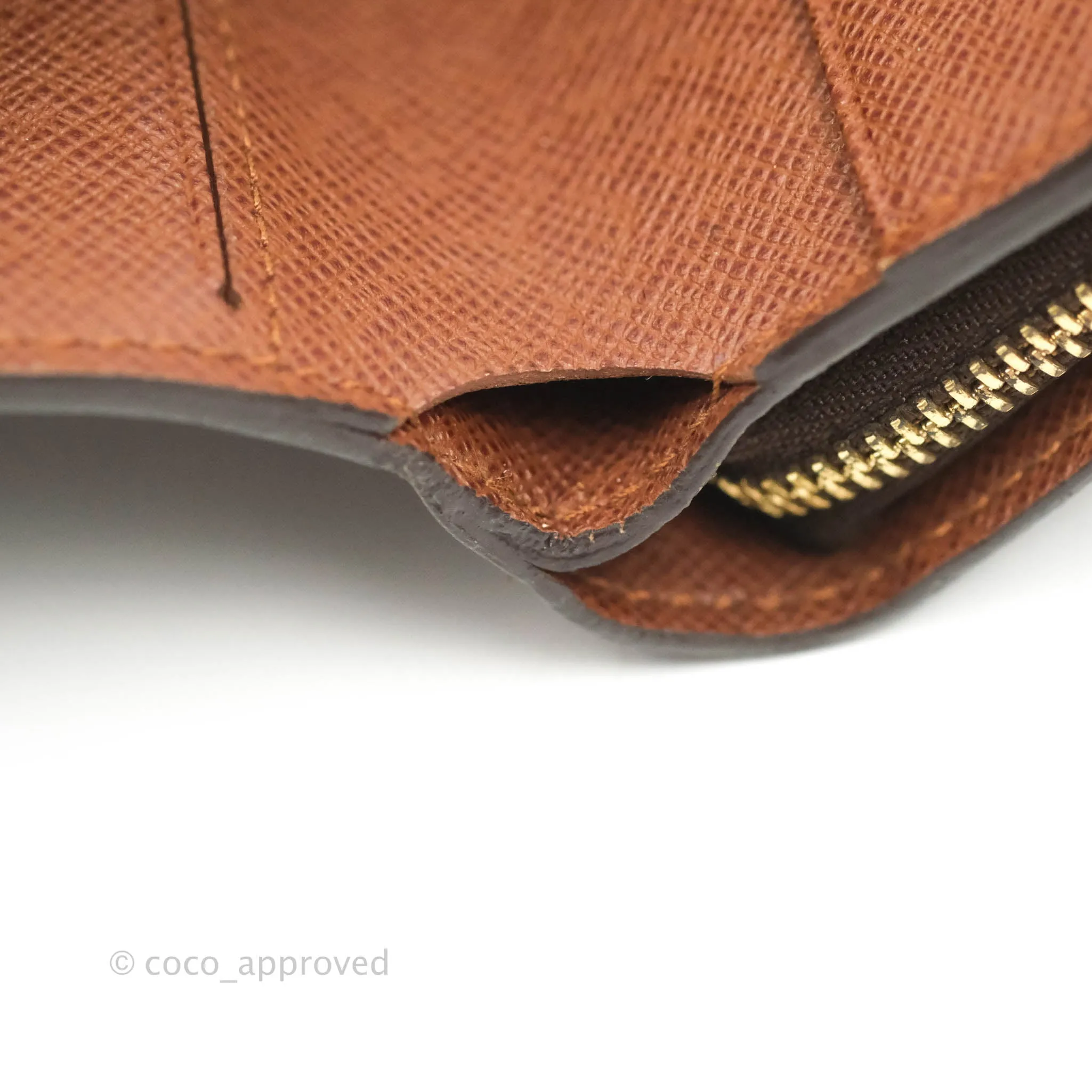 Louis Vuitton Vintage Monogram Canvas Wallet Brown