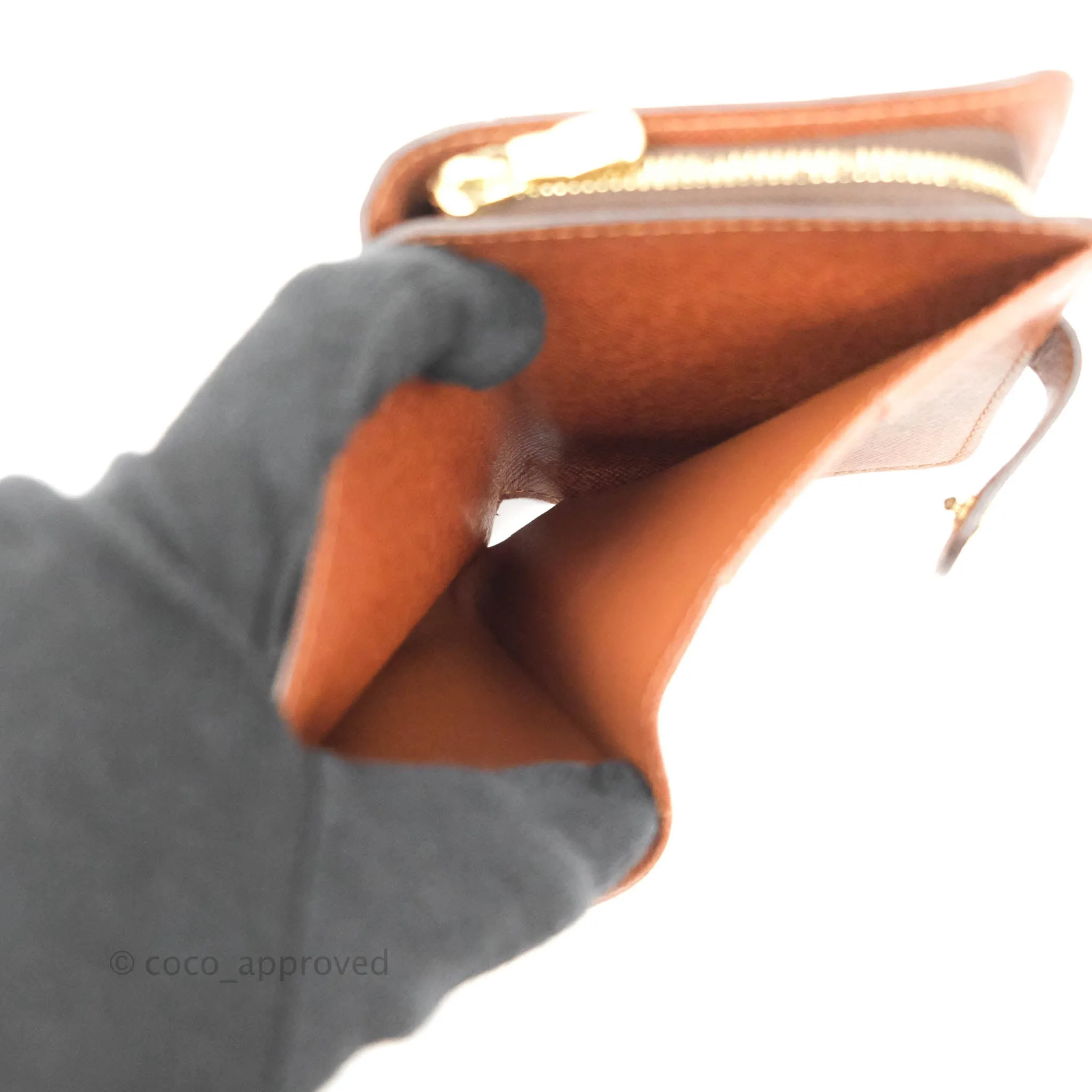 Louis Vuitton Vintage Monogram Canvas Wallet Brown