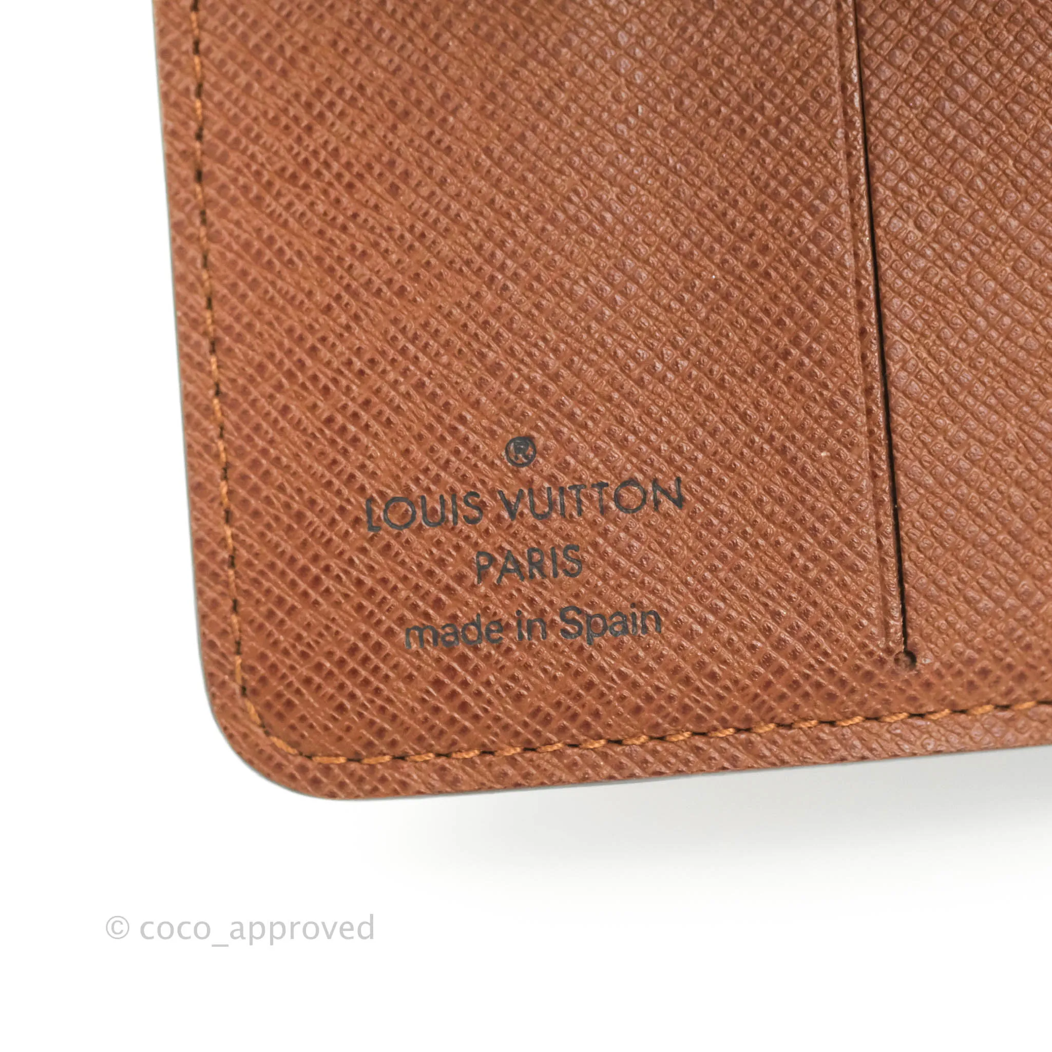 Louis Vuitton Vintage Monogram Canvas Wallet Brown