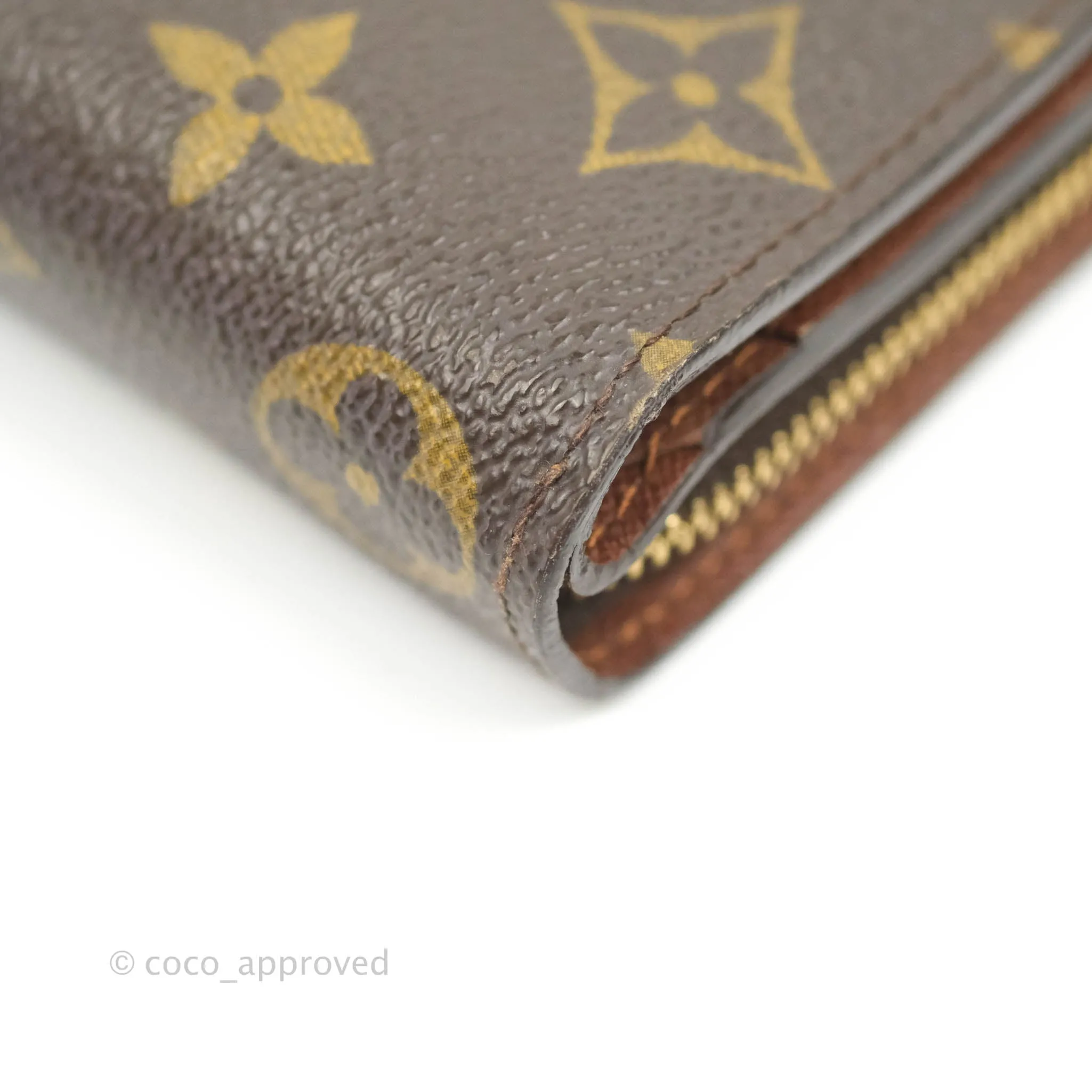 Louis Vuitton Vintage Monogram Canvas Wallet Brown