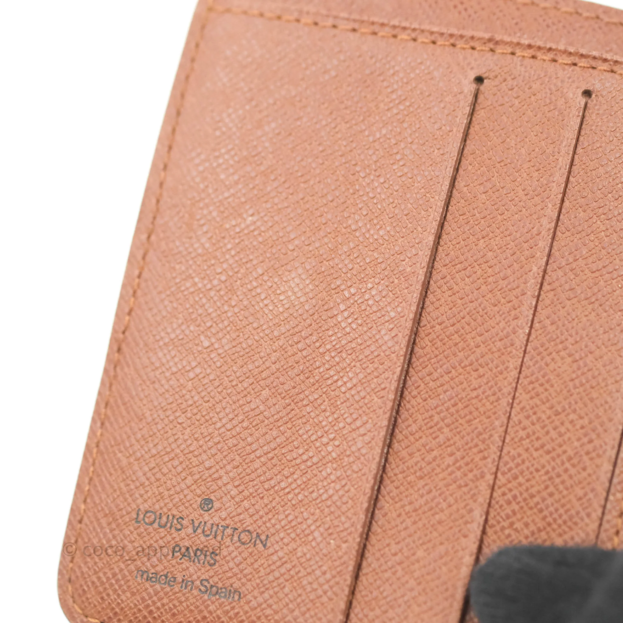Louis Vuitton Vintage Monogram Canvas Wallet Brown