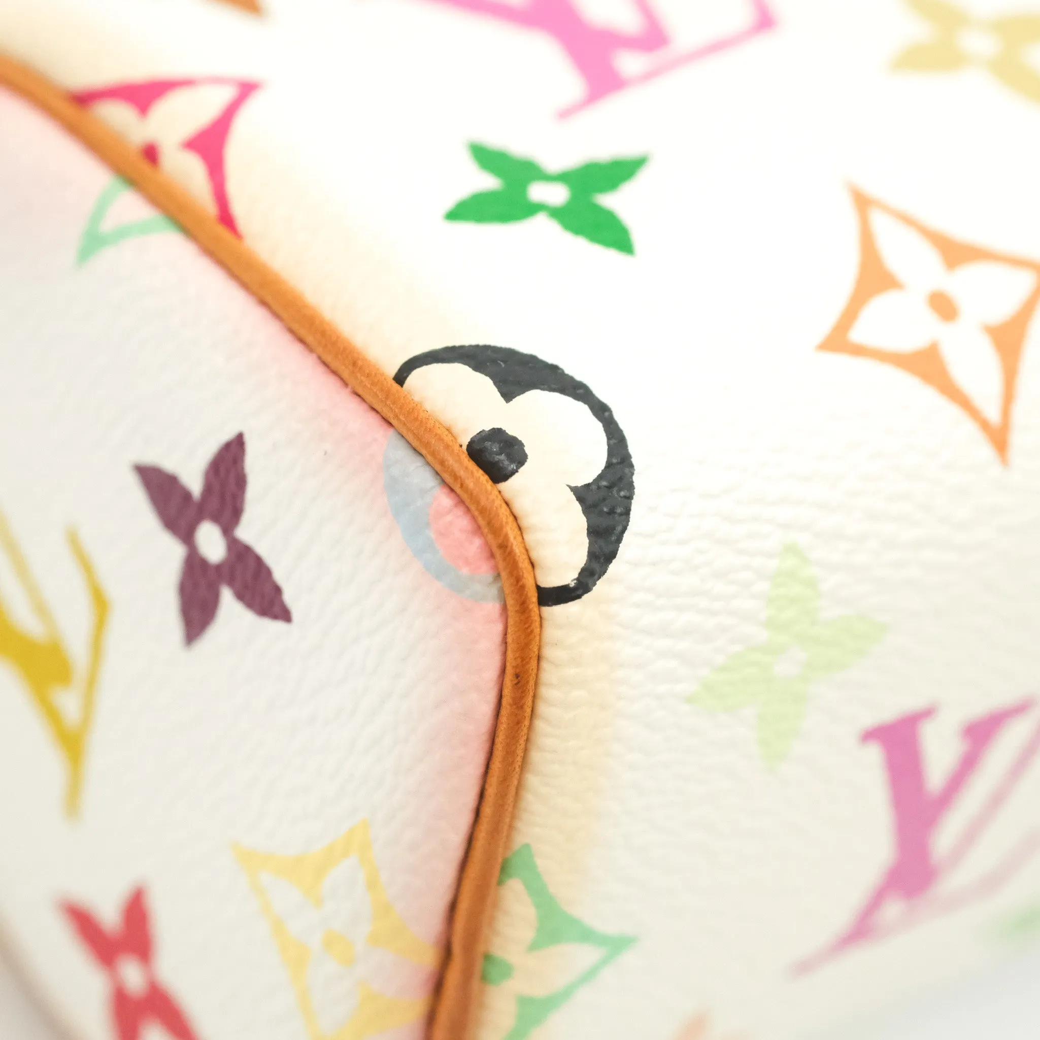 Louis Vuitton x Takashi Murakami Monogram Nano Speedy White Rainbow