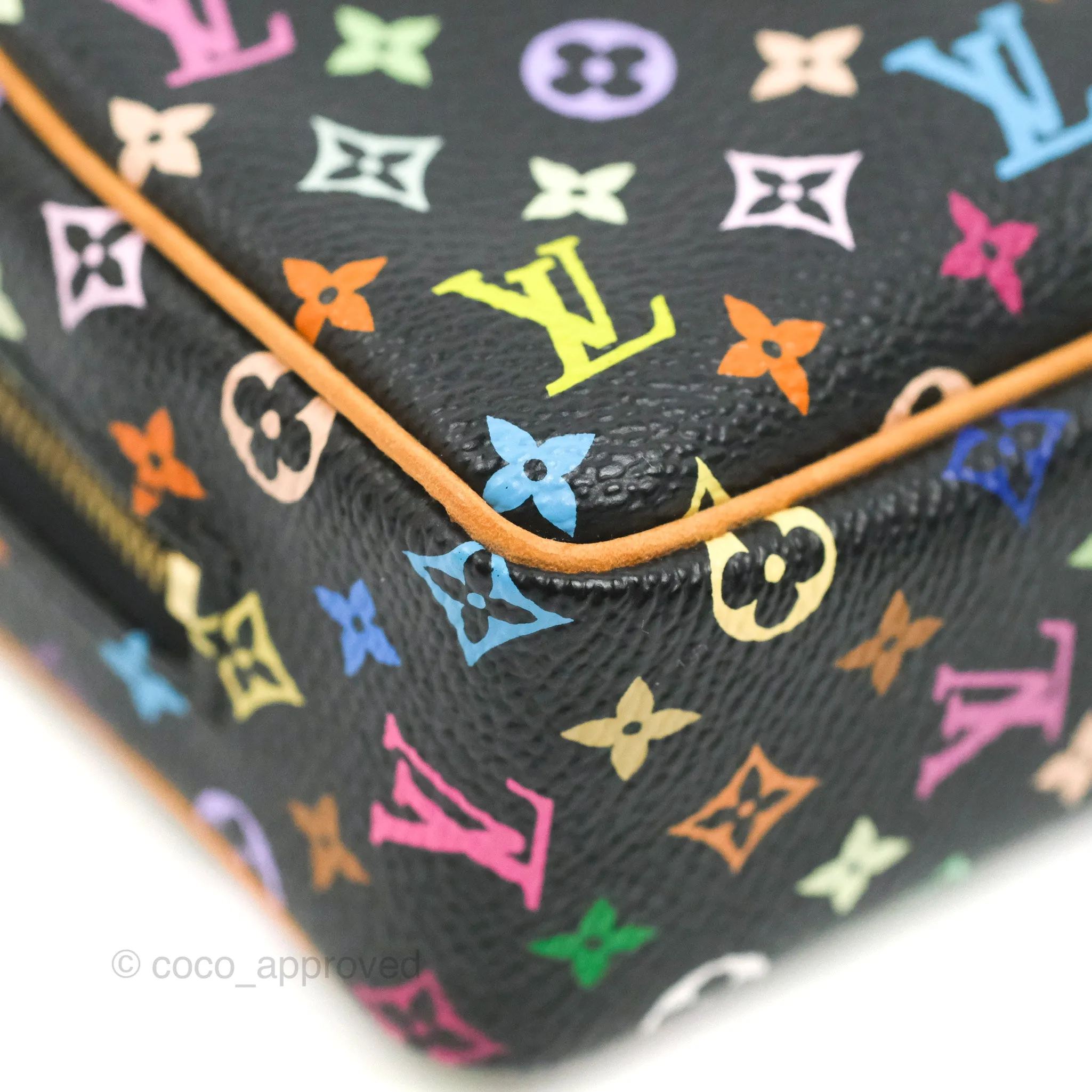 Louis Vuitton x Takashi Murakami Monogram Trousse Wapity Case Black