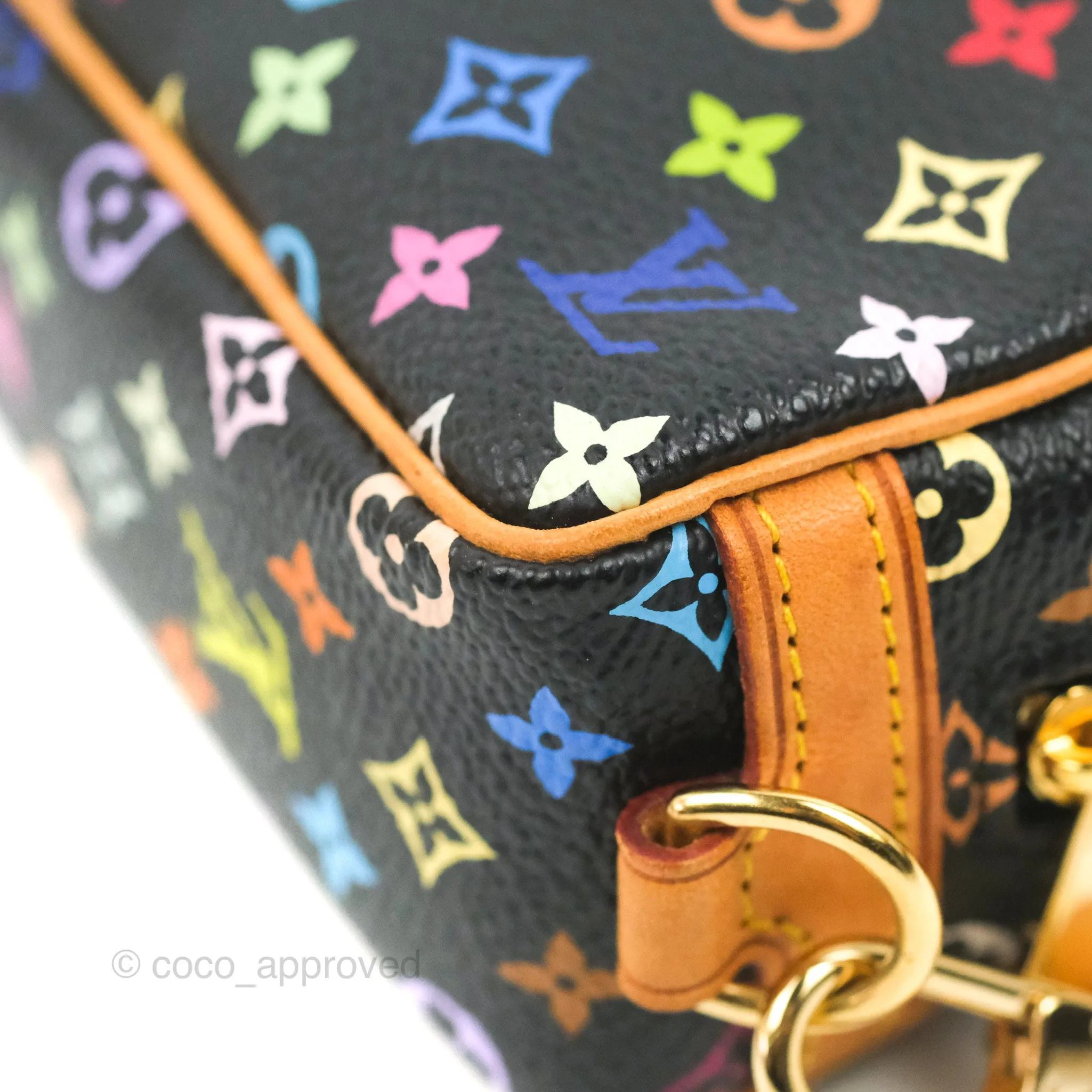 Louis Vuitton x Takashi Murakami Monogram Trousse Wapity Case Black