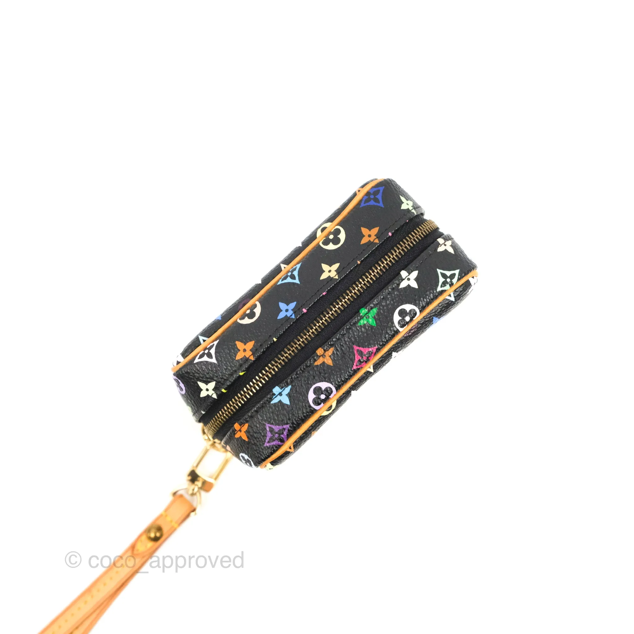 Louis Vuitton x Takashi Murakami Monogram Trousse Wapity Case Black