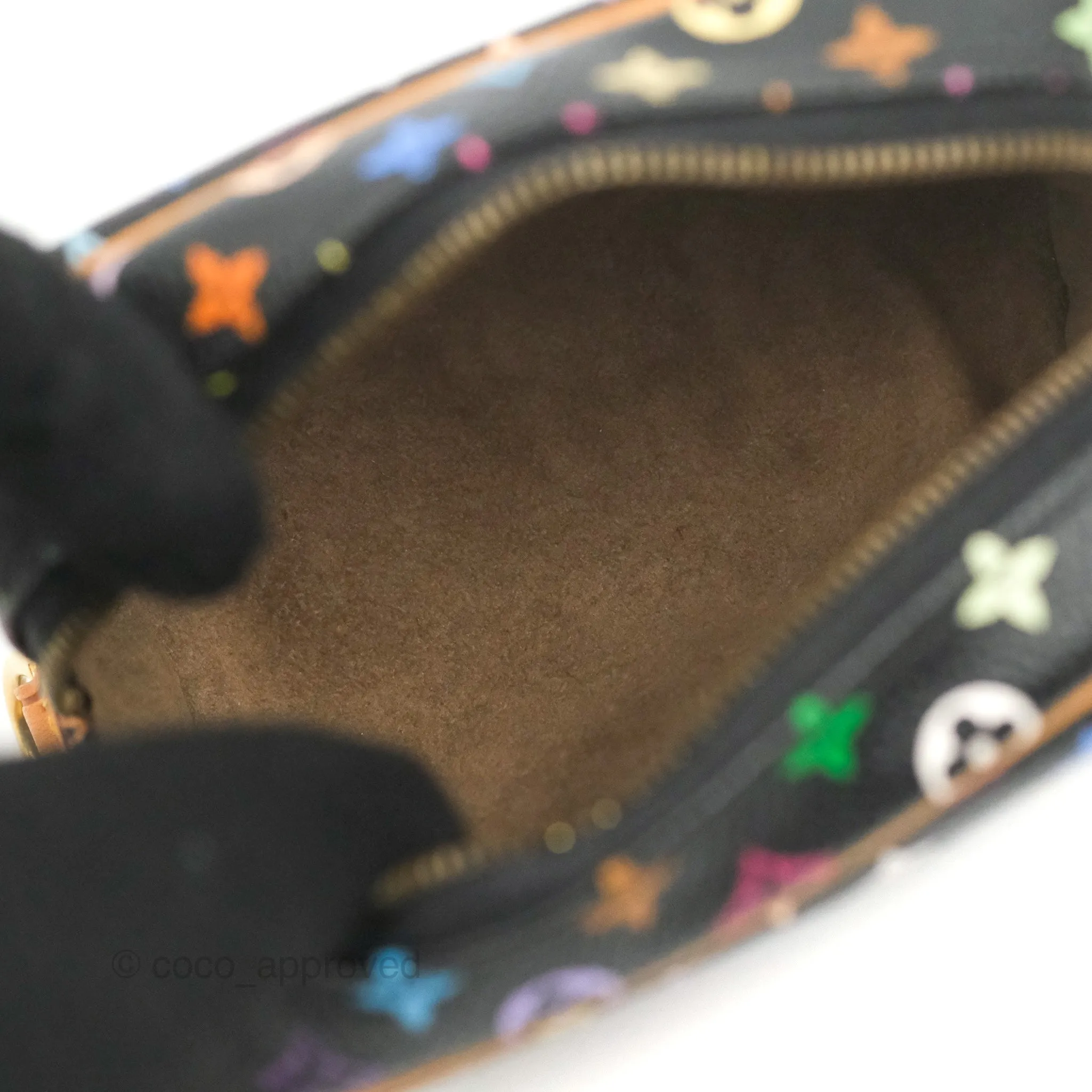 Louis Vuitton x Takashi Murakami Monogram Trousse Wapity Case Black