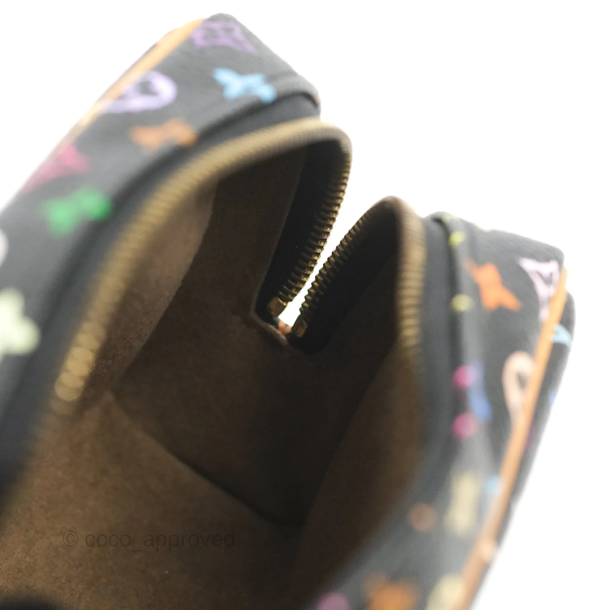 Louis Vuitton x Takashi Murakami Monogram Trousse Wapity Case Black