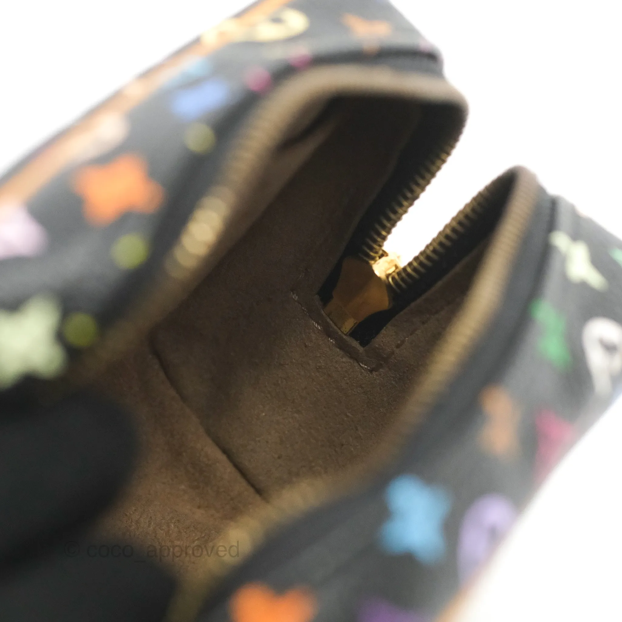 Louis Vuitton x Takashi Murakami Monogram Trousse Wapity Case Black