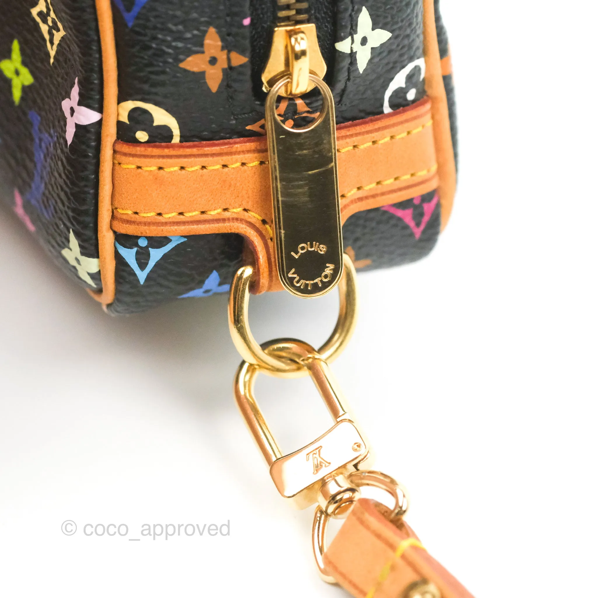 Louis Vuitton x Takashi Murakami Monogram Trousse Wapity Case Black