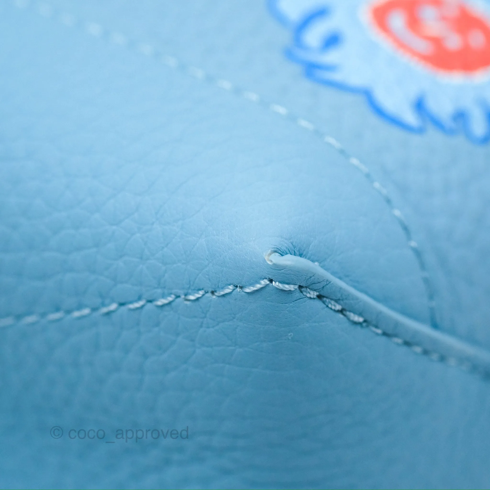 Louis Vuitton X Yayoi Kusama Hobo Cruiser Bag in Blue Taurillon Monogram