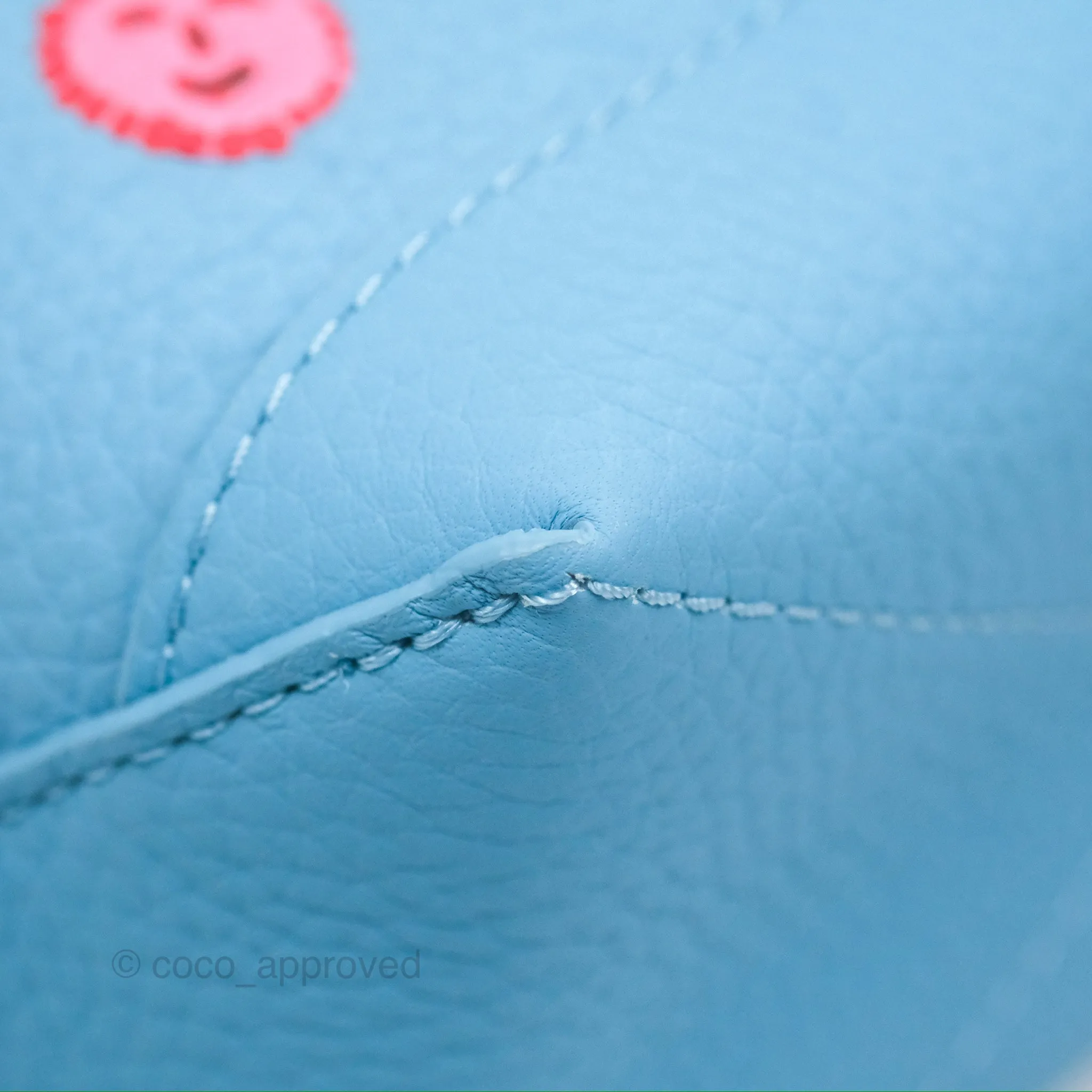 Louis Vuitton X Yayoi Kusama Hobo Cruiser Bag in Blue Taurillon Monogram