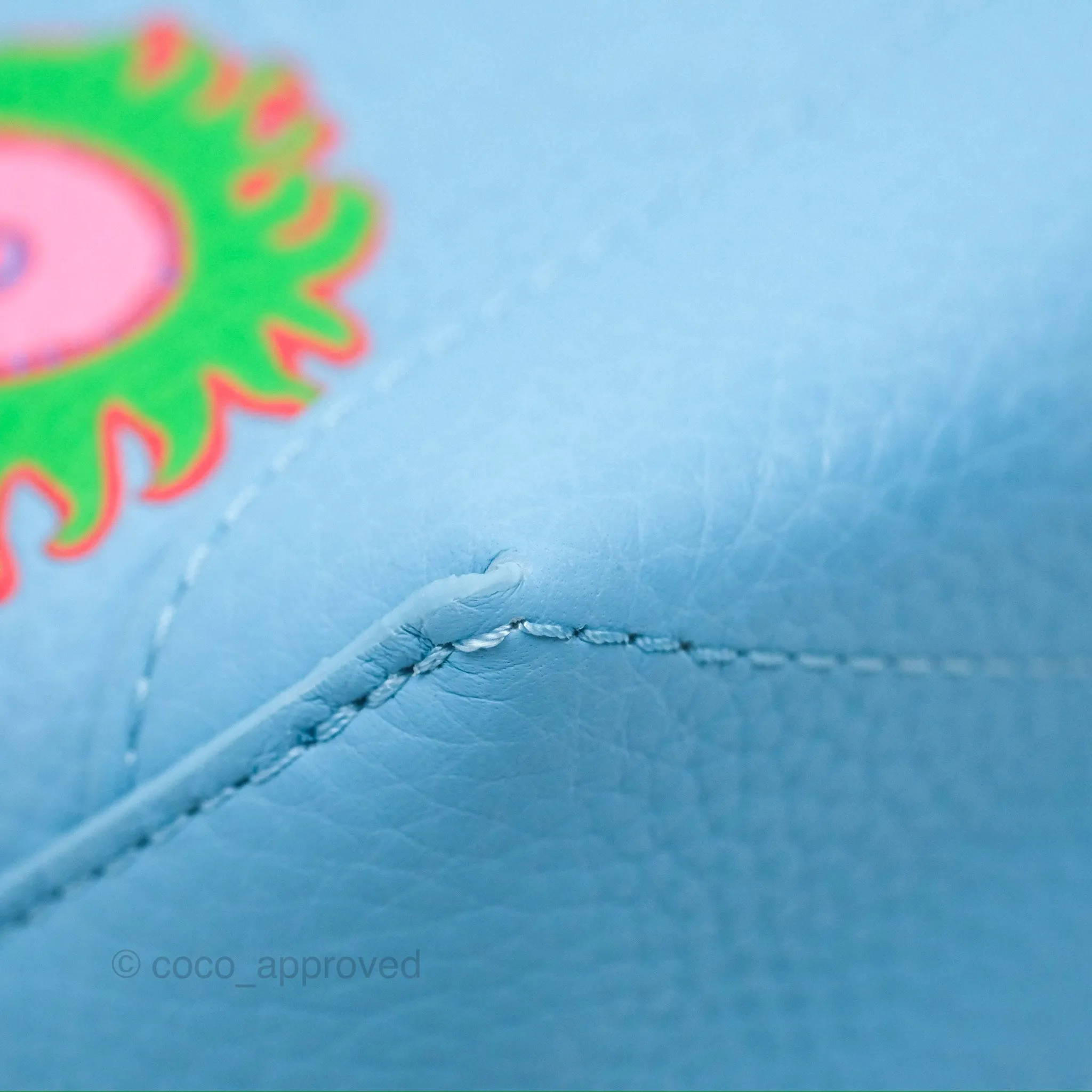 Louis Vuitton X Yayoi Kusama Hobo Cruiser Bag in Blue Taurillon Monogram