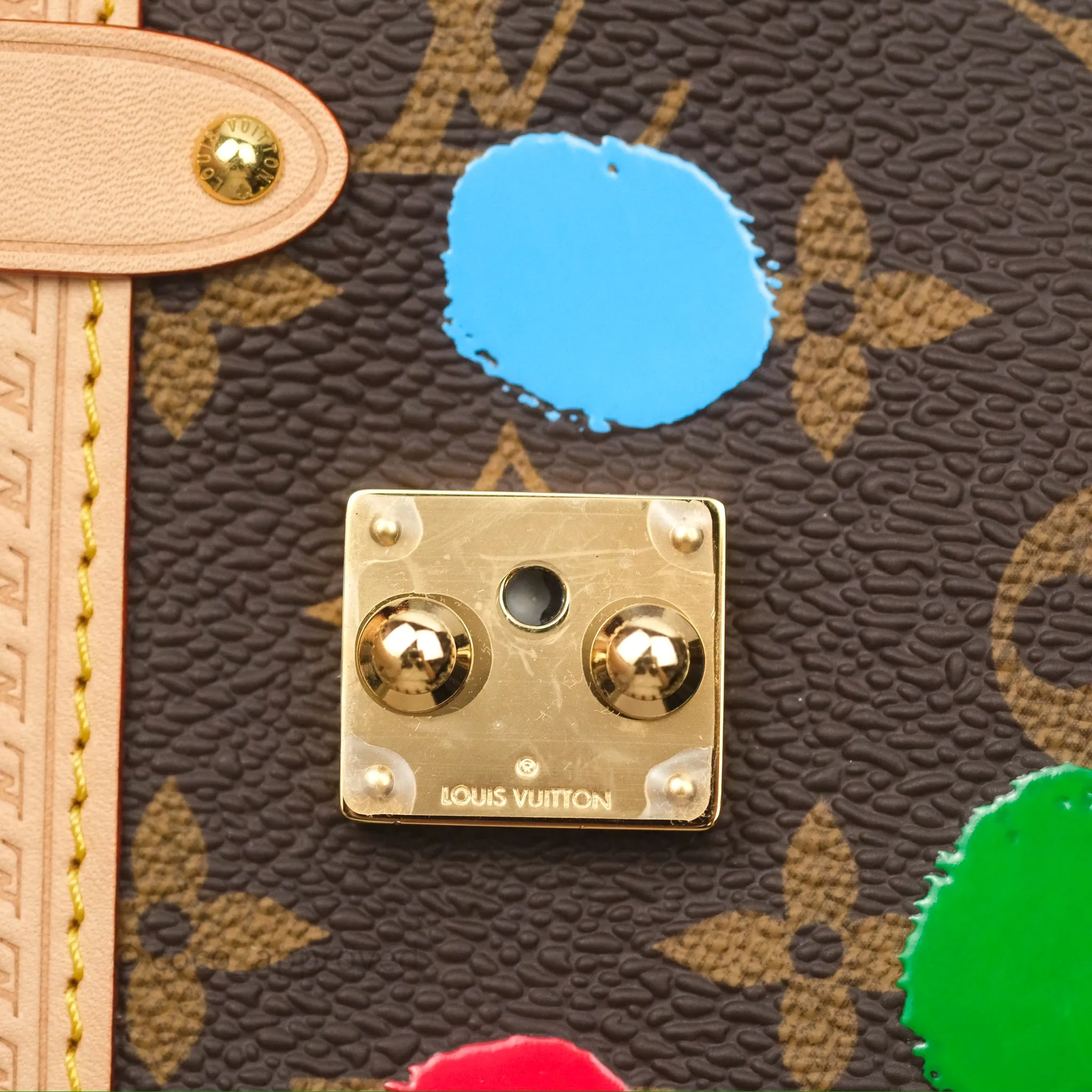Louis Vuitton x Yayoi Kusama Monogram Painted Dots Side Trunk