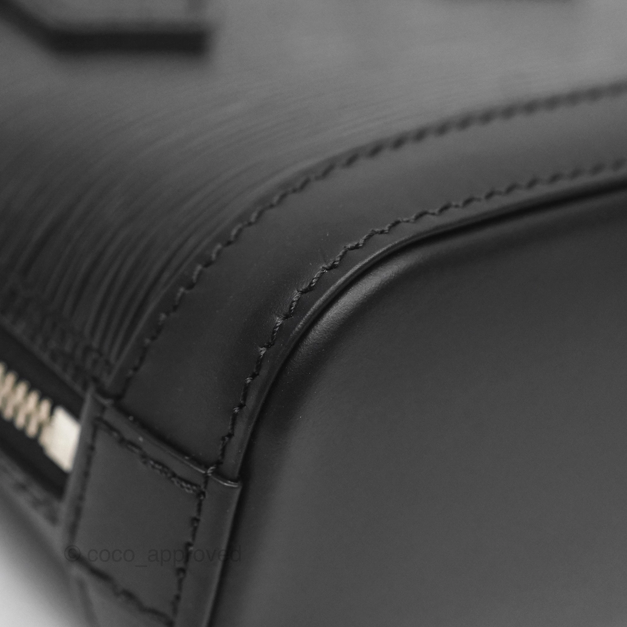 Louis Vuitton Alma Nano Black Silver Hardware