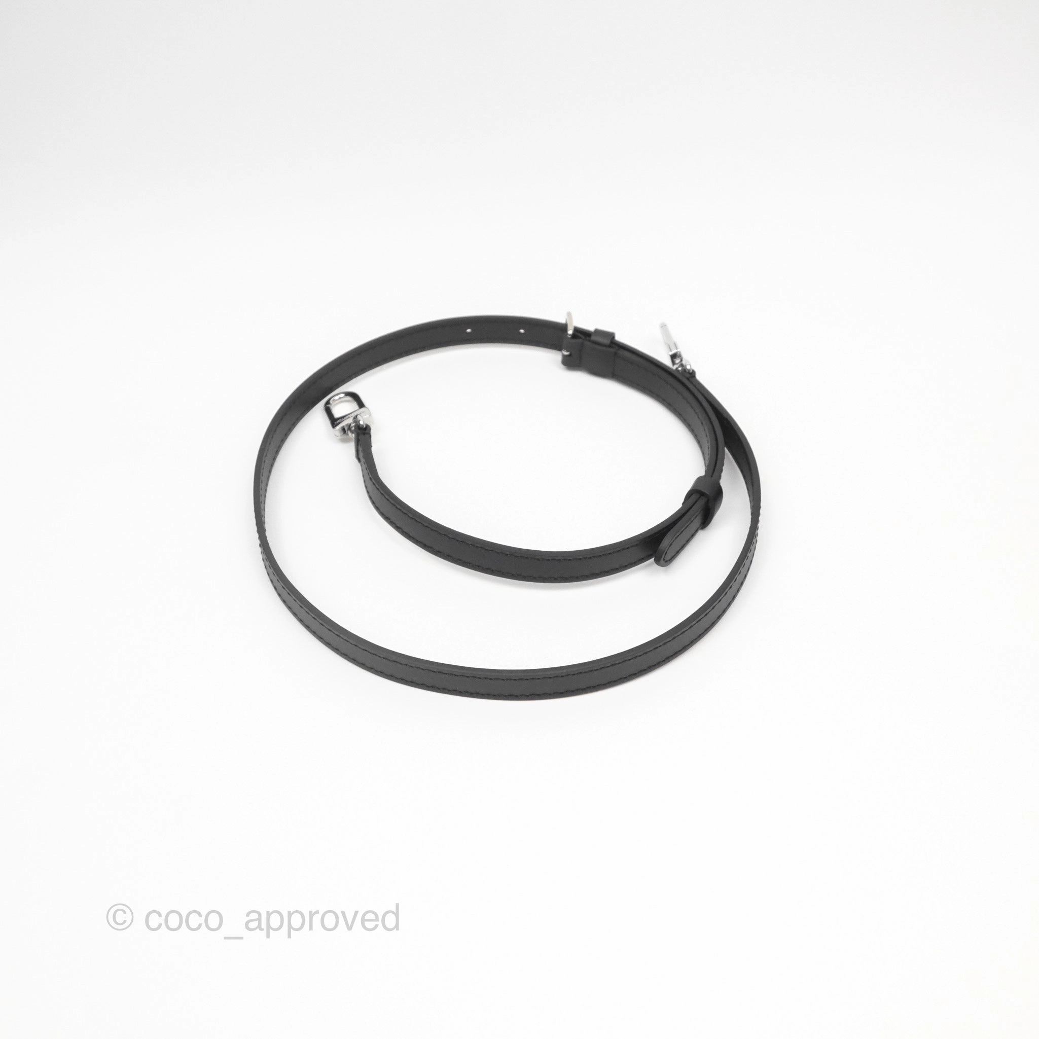 Louis Vuitton Alma Nano Black Silver Hardware