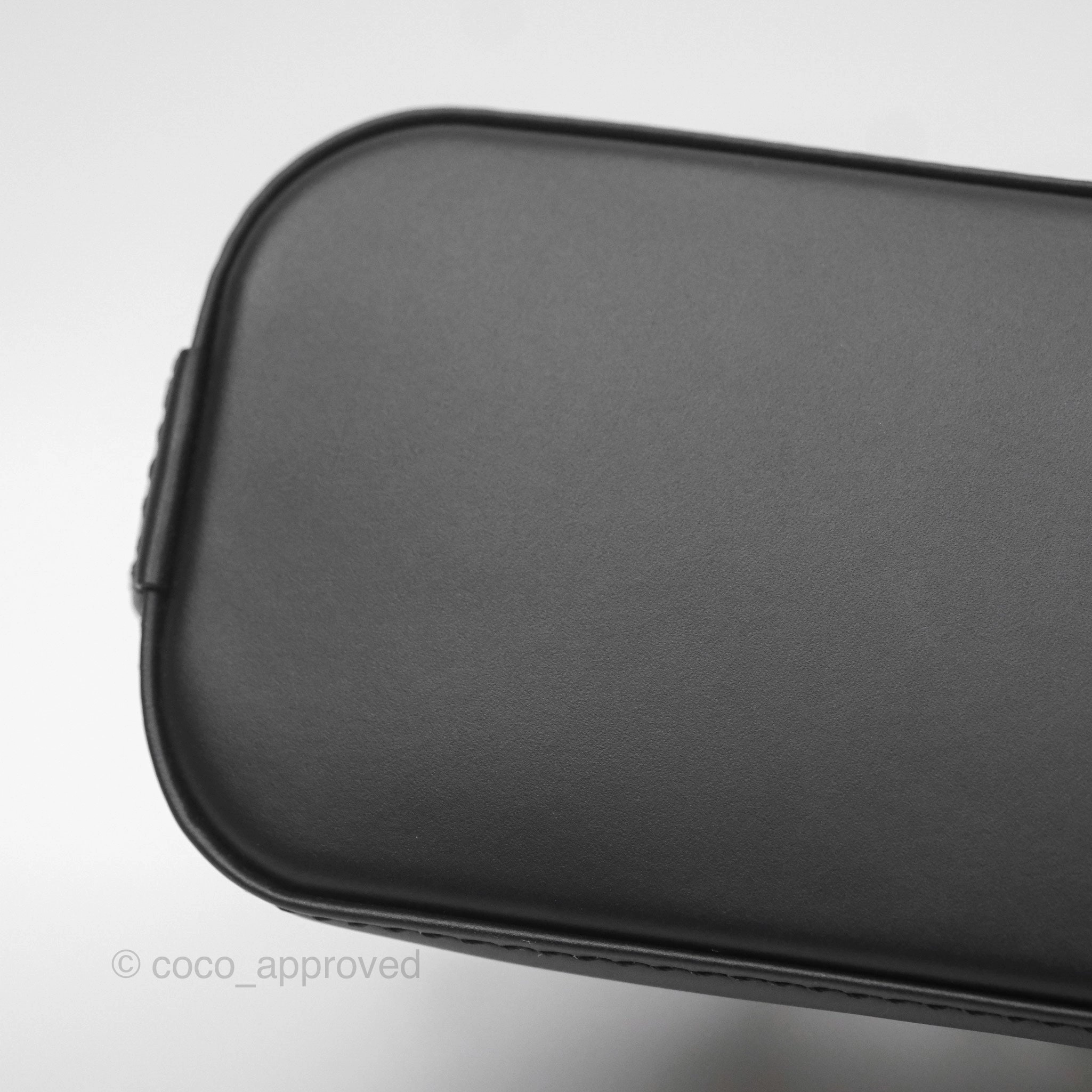 Louis Vuitton Alma Nano Black Silver Hardware