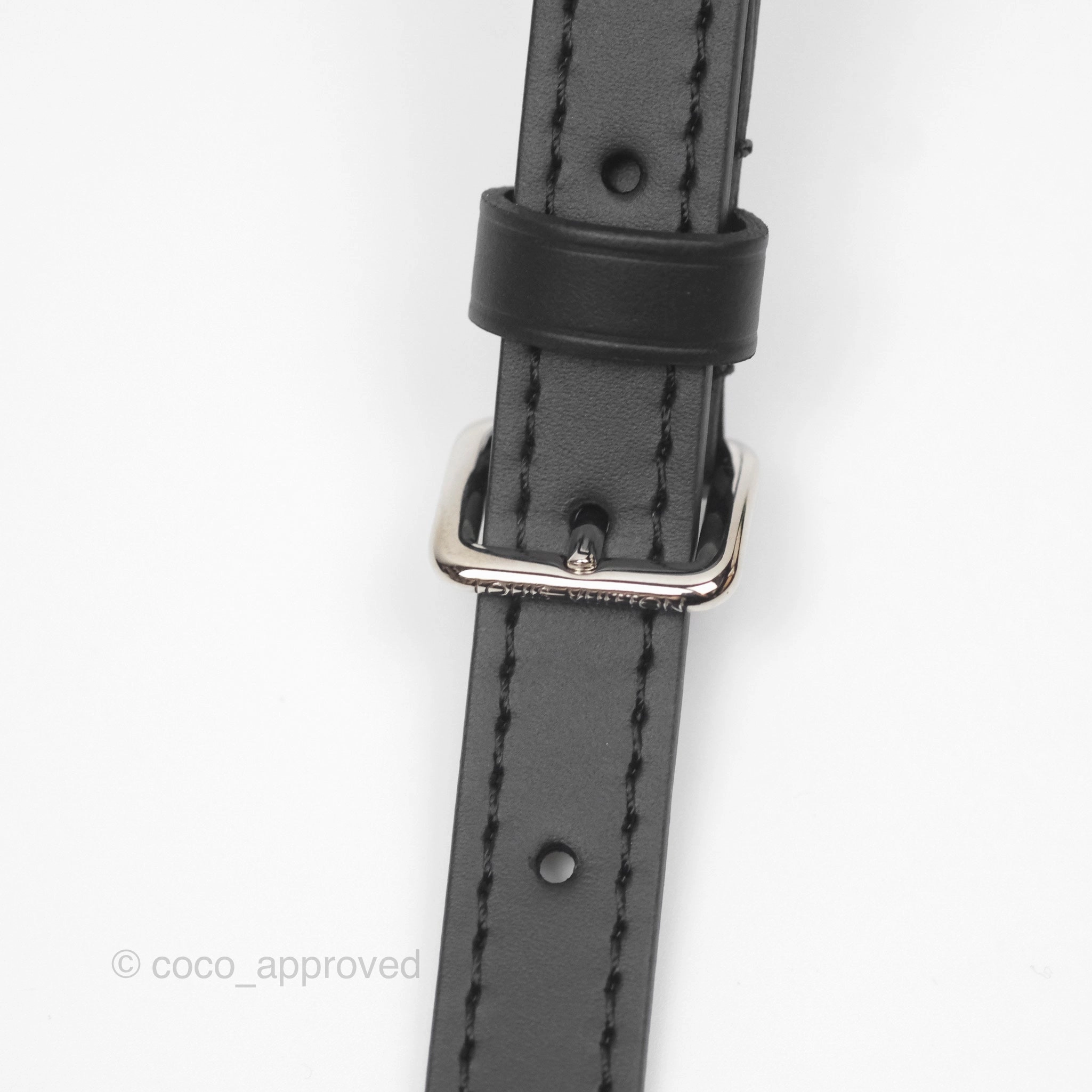 Louis Vuitton Alma Nano Black Silver Hardware