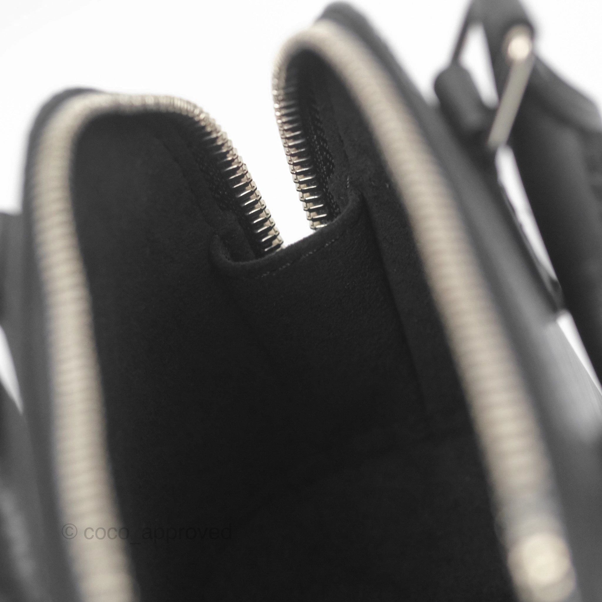 Louis Vuitton Alma Nano Black Silver Hardware