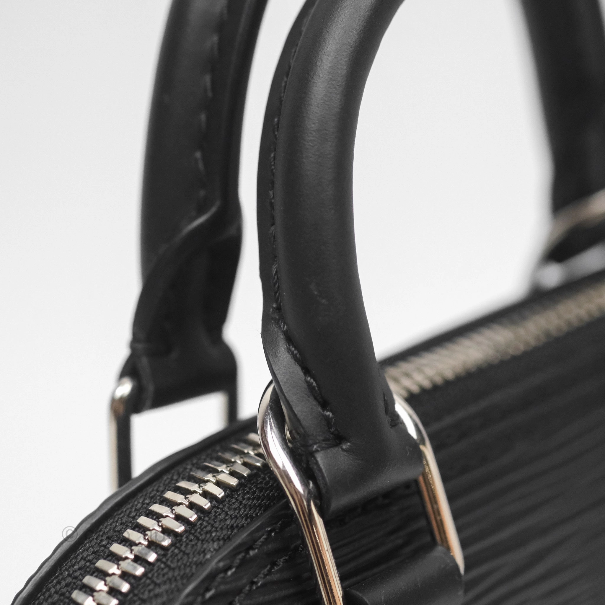 Louis Vuitton Alma Nano Black Silver Hardware