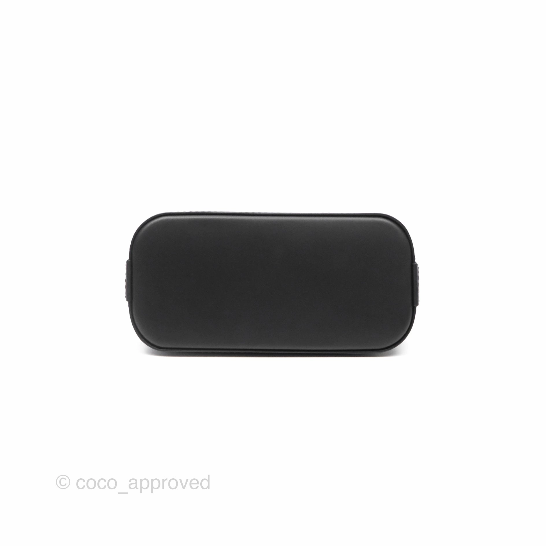 Louis Vuitton Alma Nano Black Silver Hardware