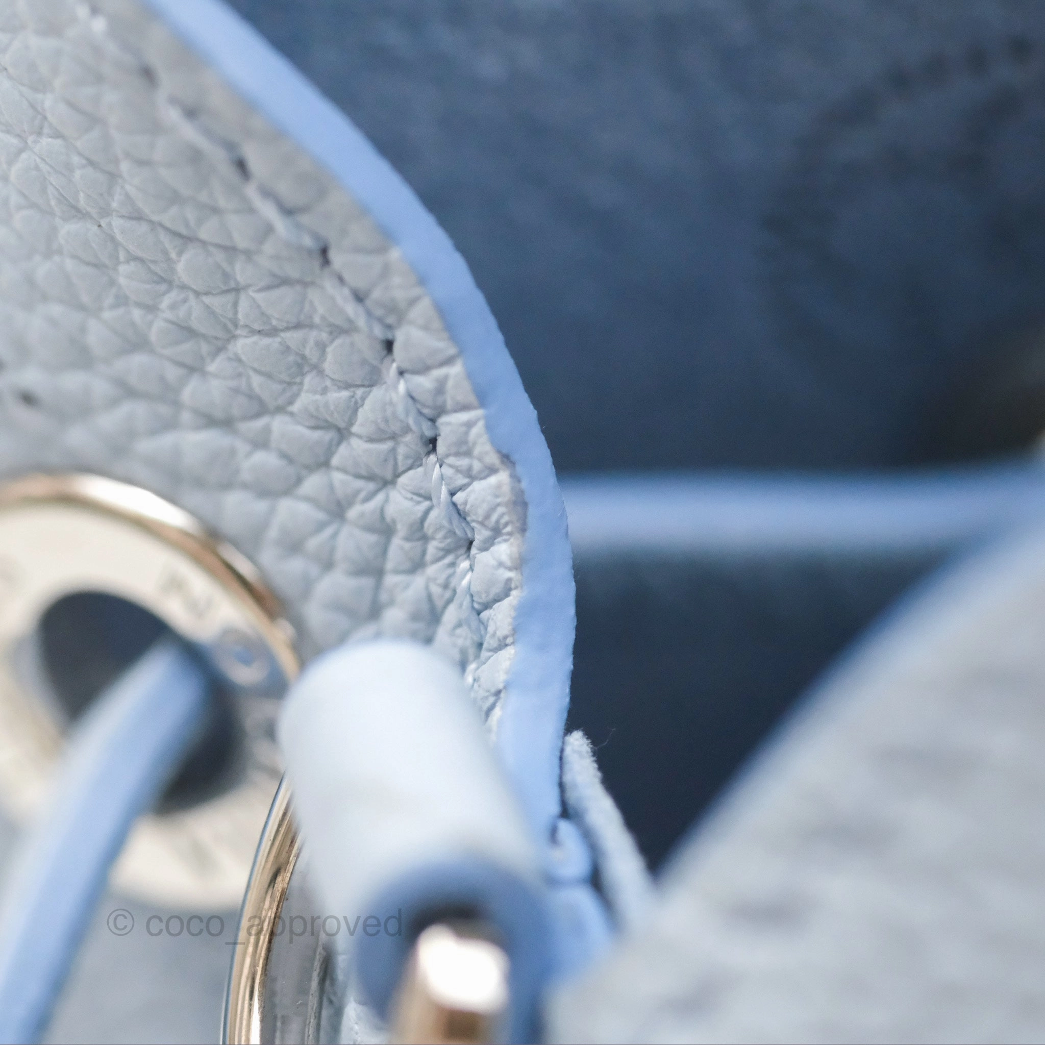 Louis Vuitton Bella Blue Nuage Mahina Calfskin