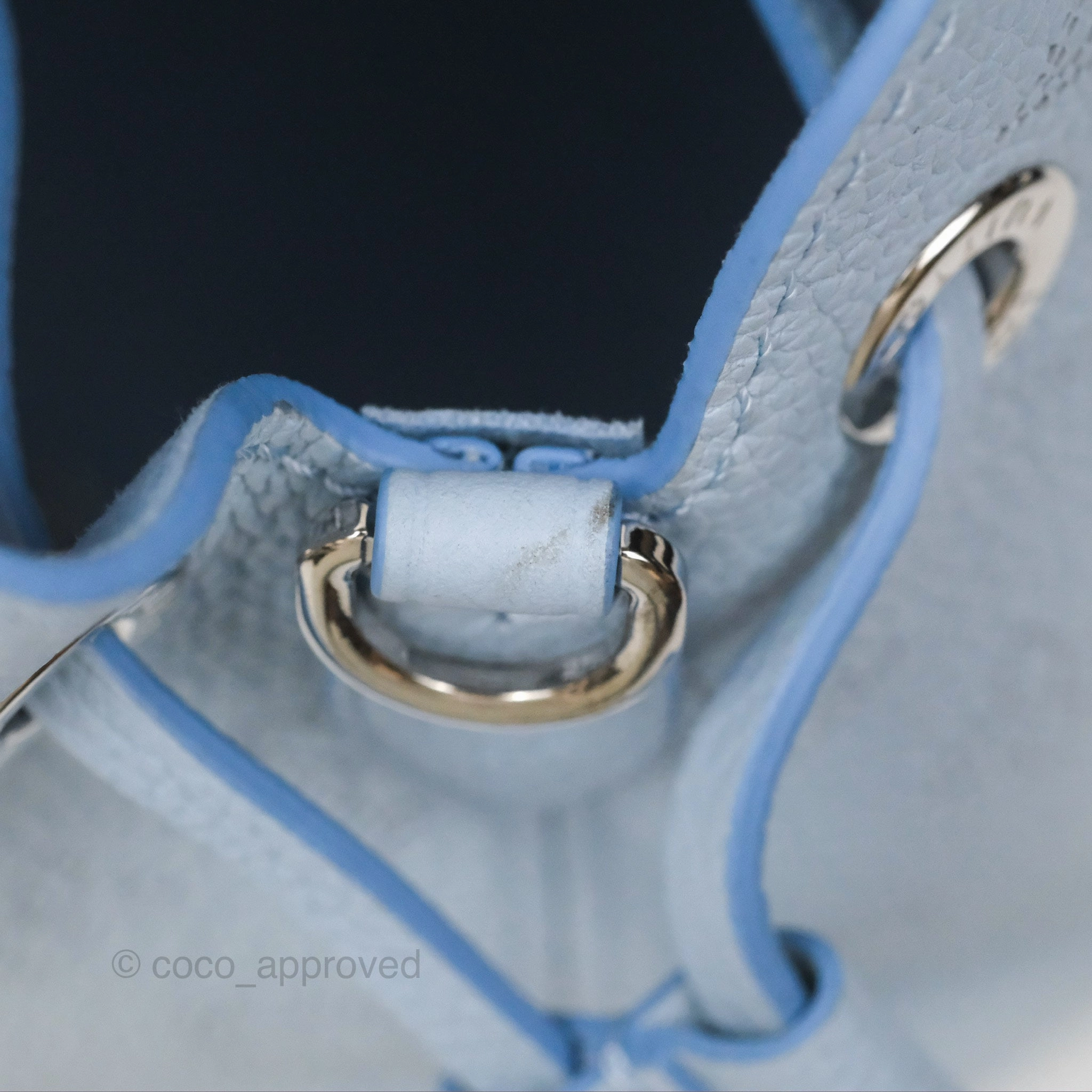 Louis Vuitton Bella Blue Nuage Mahina Calfskin
