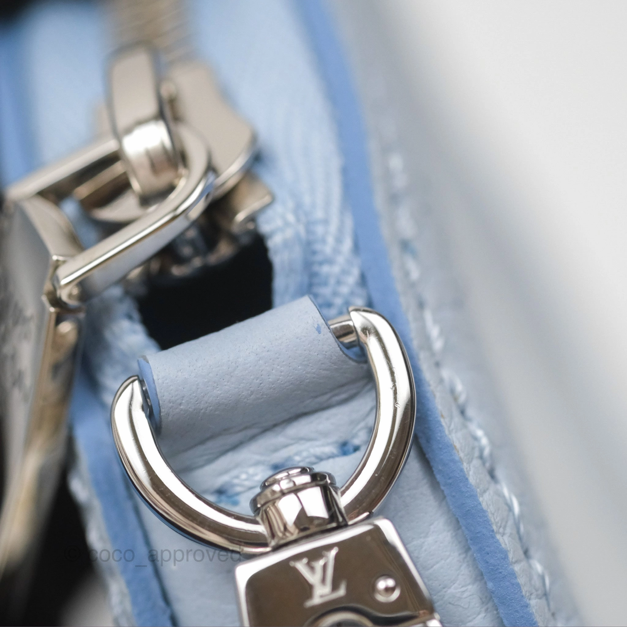Louis Vuitton Bella Blue Nuage Mahina Calfskin