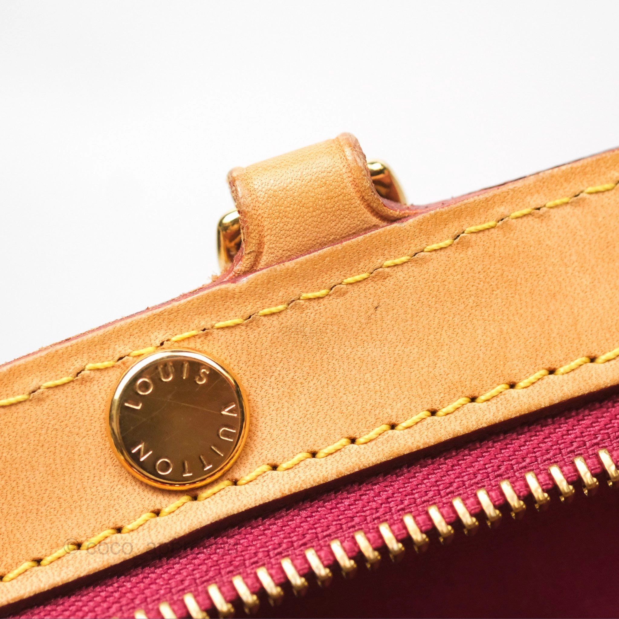 Louis Vuitton Brea MM Red Vernis Patent Monogram
