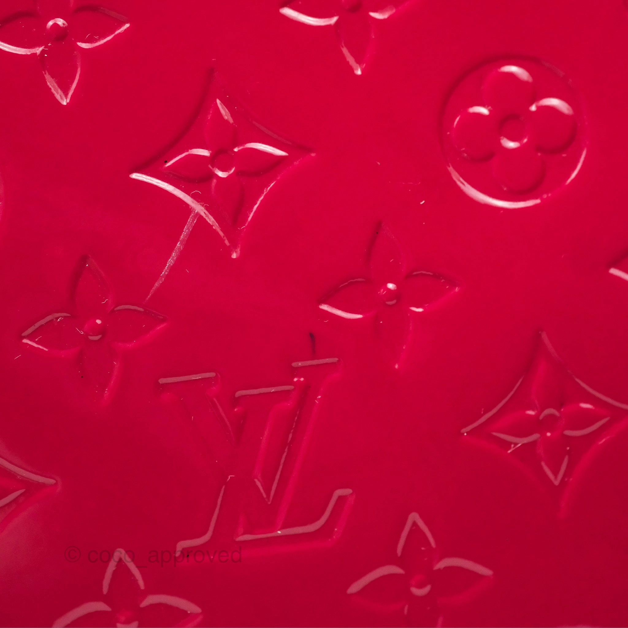 Louis Vuitton Brea MM Red Vernis Patent Monogram