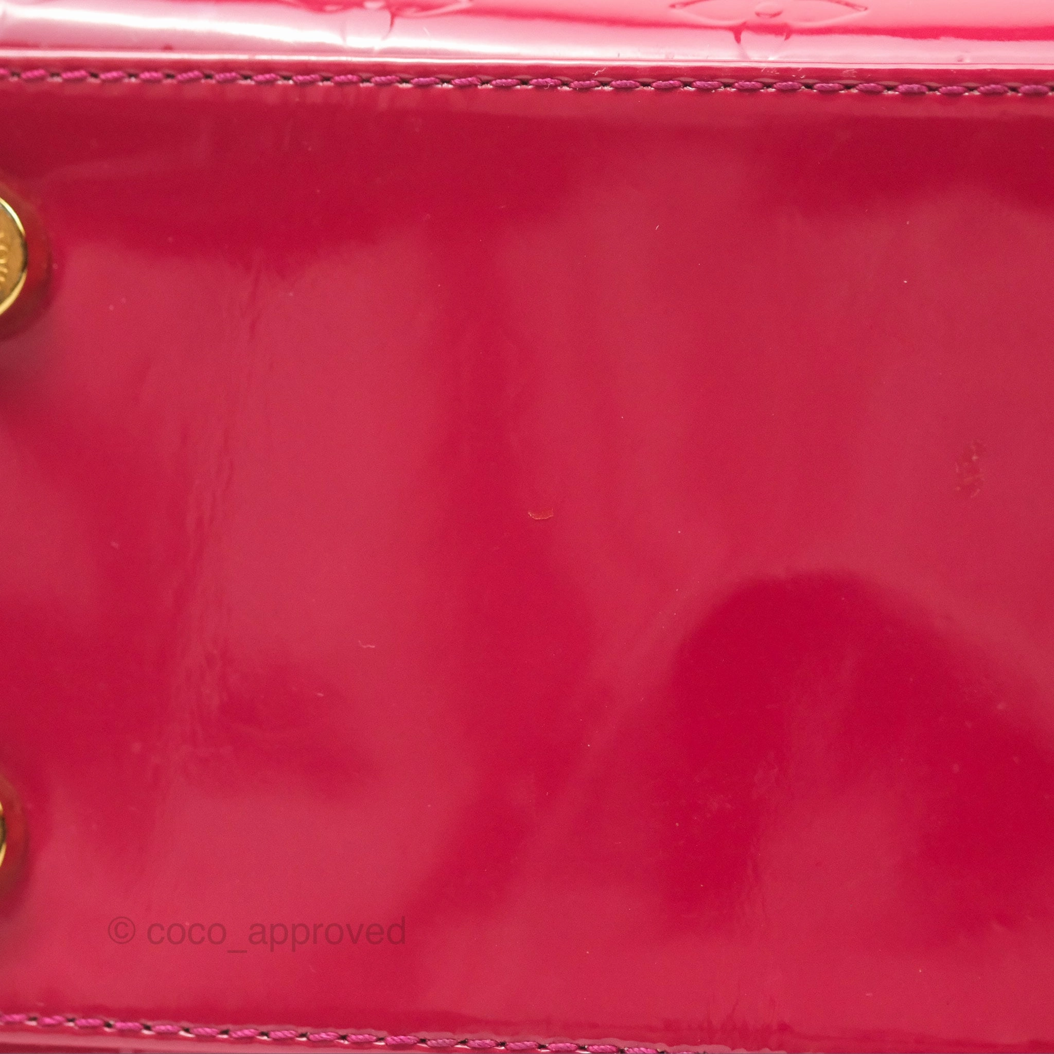 Louis Vuitton Brea MM Red Vernis Patent Monogram