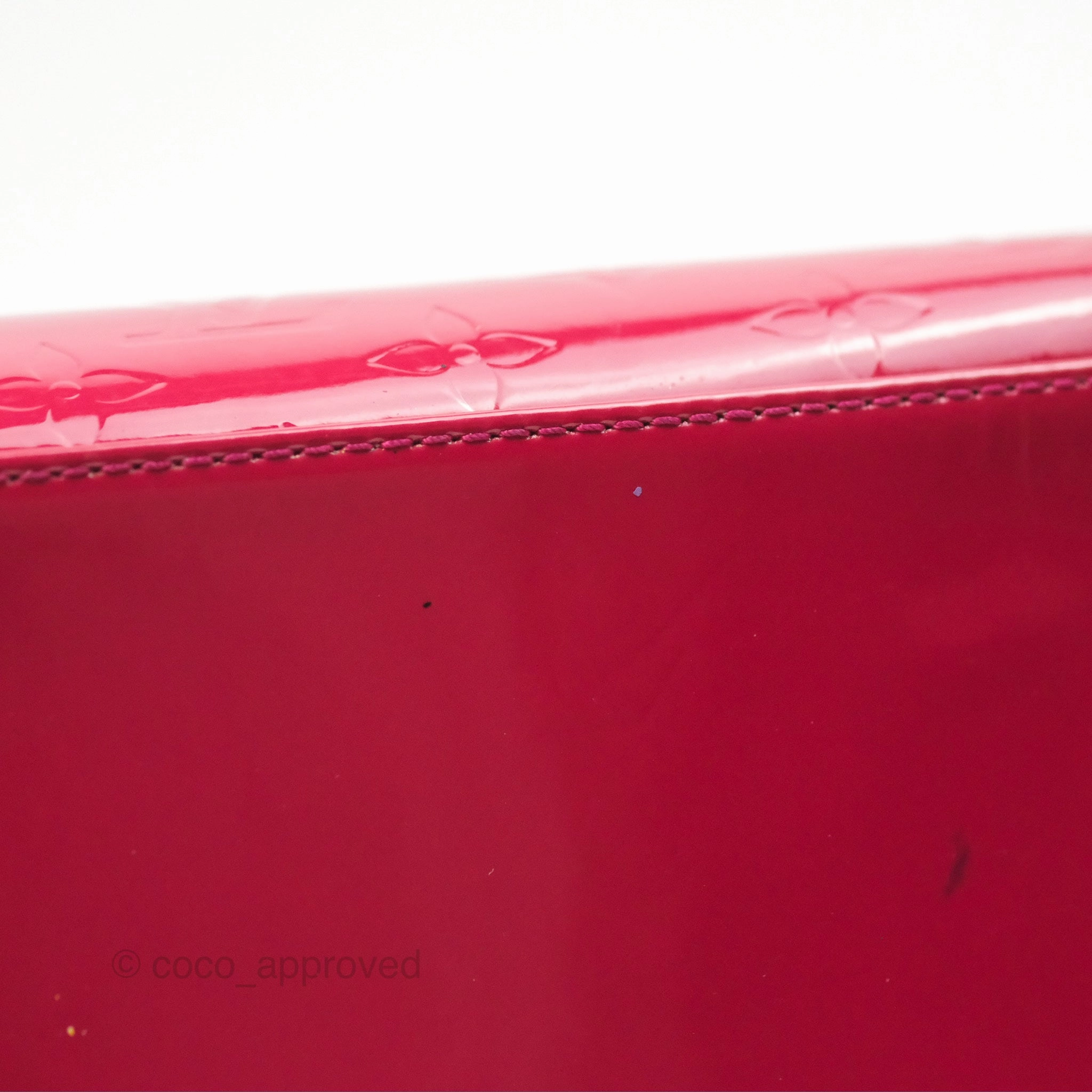 Louis Vuitton Brea MM Red Vernis Patent Monogram