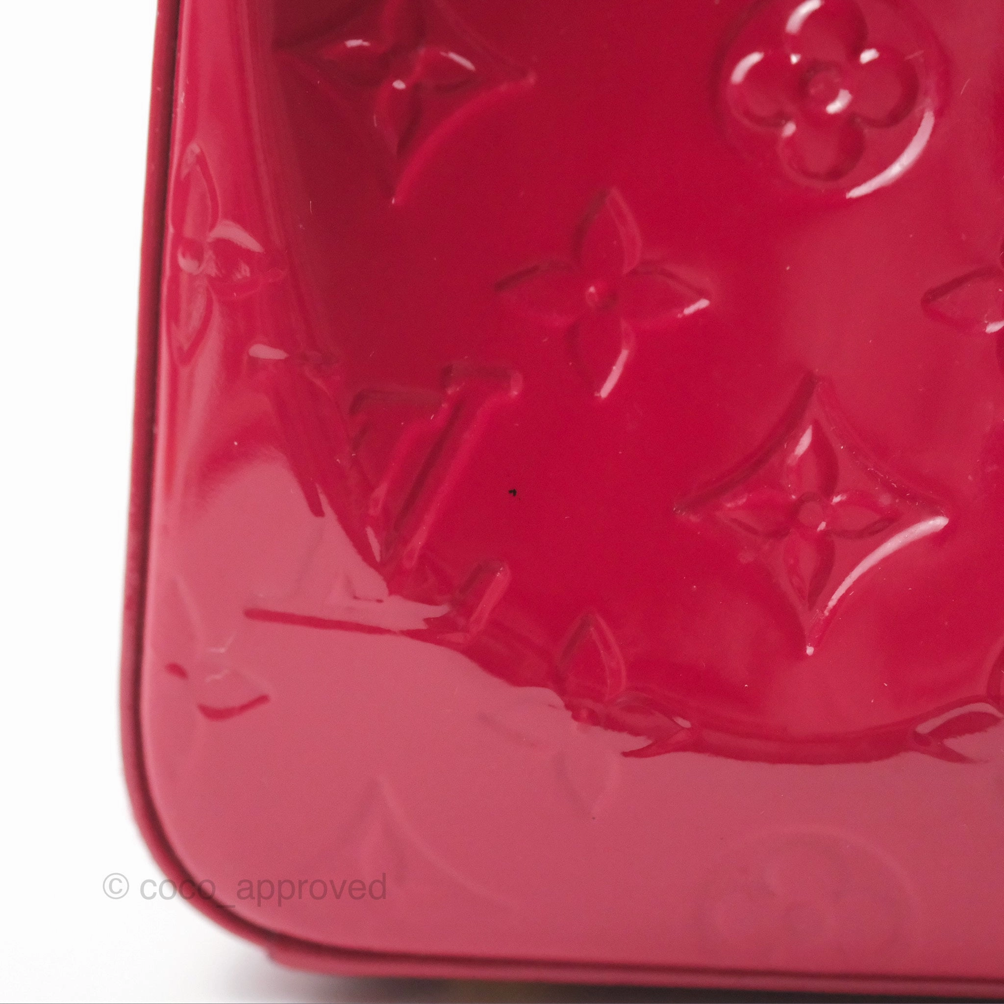 Louis Vuitton Brea MM Red Vernis Patent Monogram