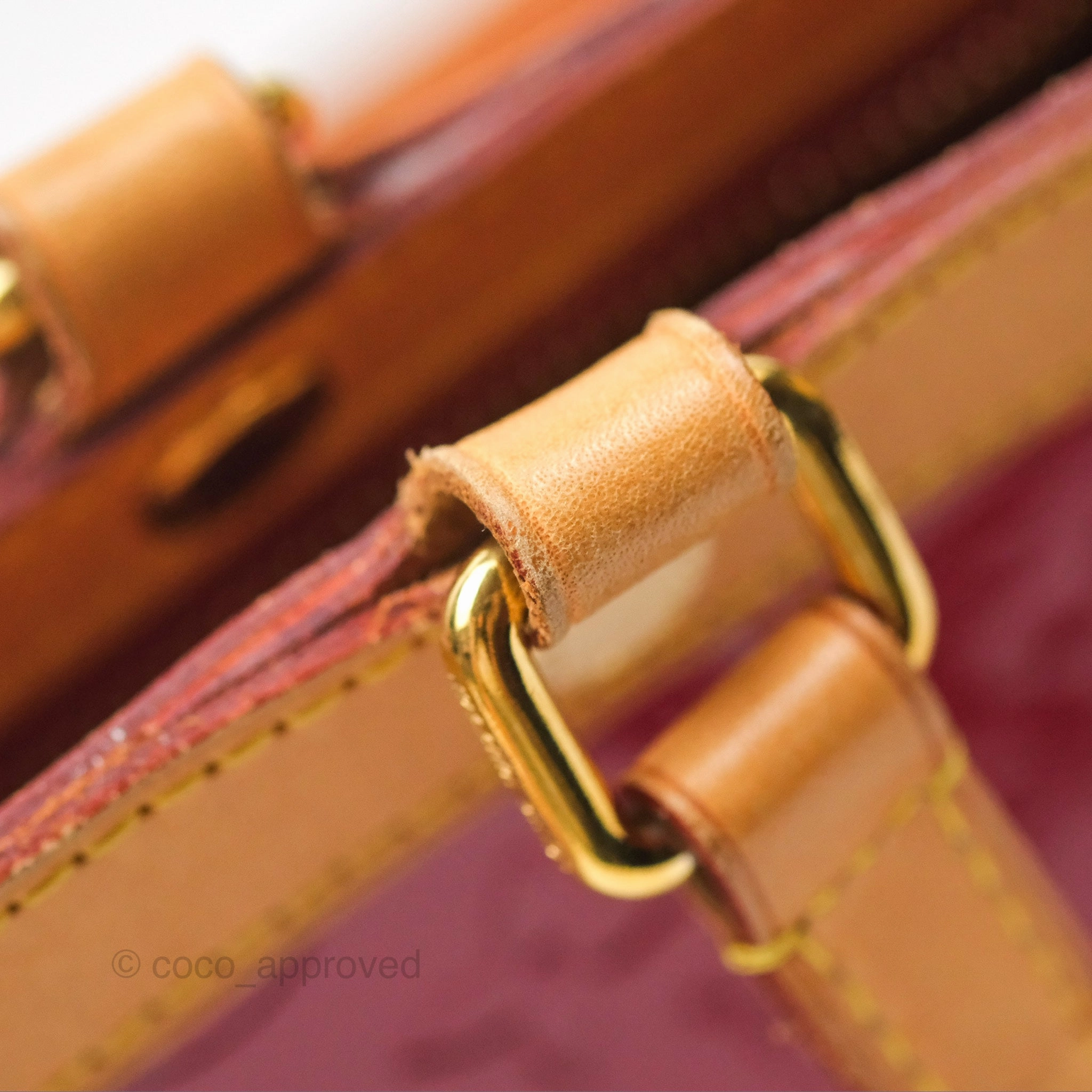 Louis Vuitton Brea MM Red Vernis Patent Monogram