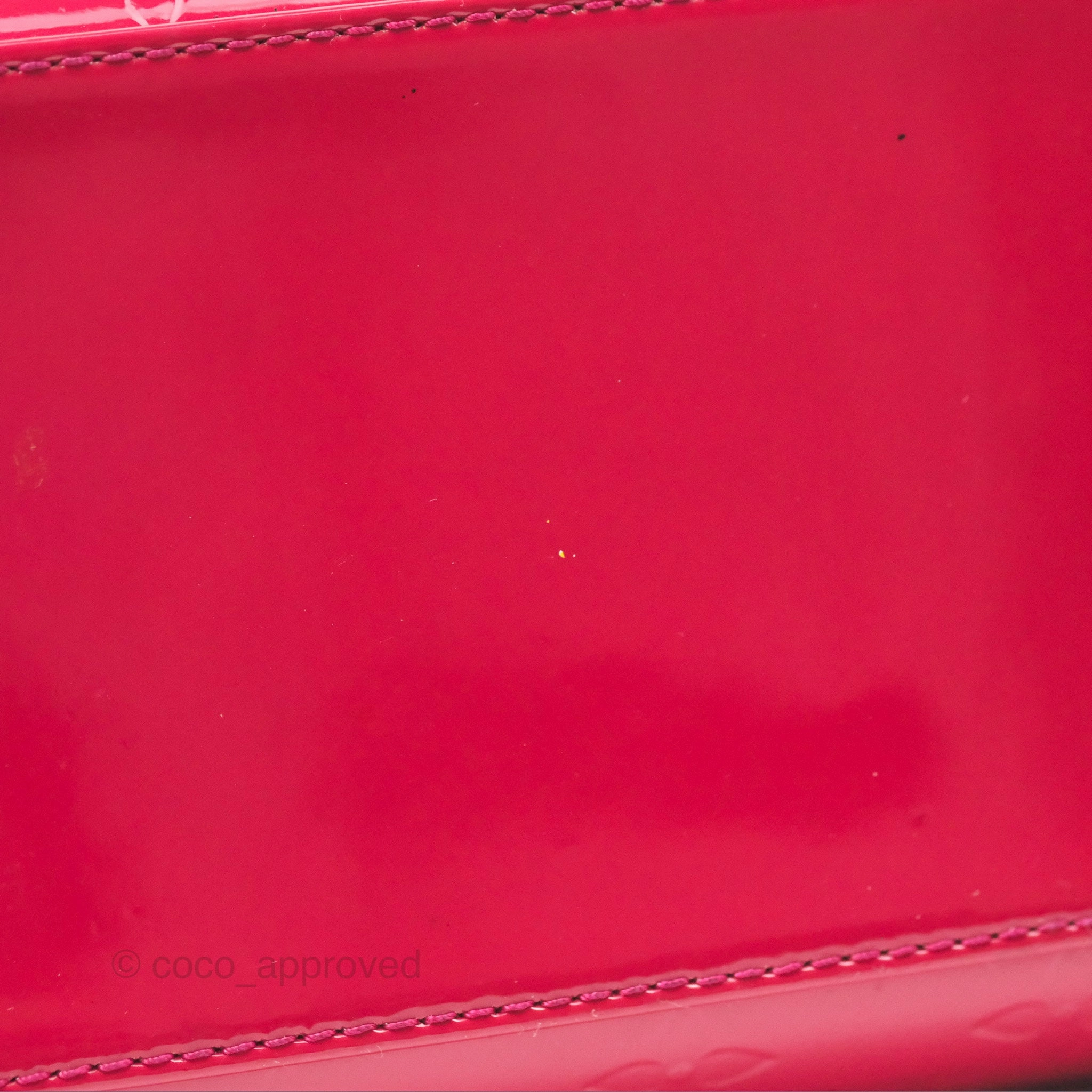 Louis Vuitton Brea MM Red Vernis Patent Monogram