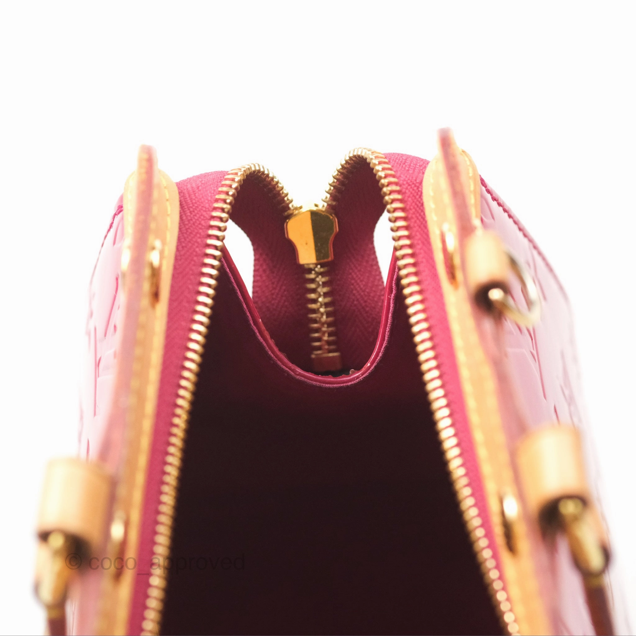 Louis Vuitton Brea MM Red Vernis Patent Monogram