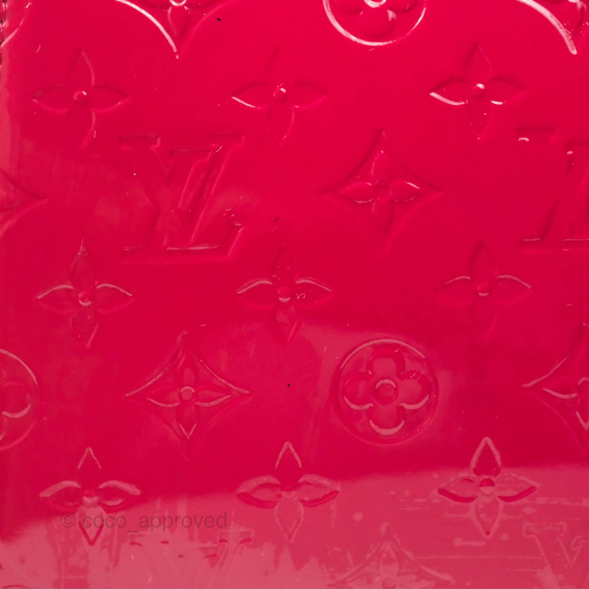Louis Vuitton Brea MM Red Vernis Patent Monogram