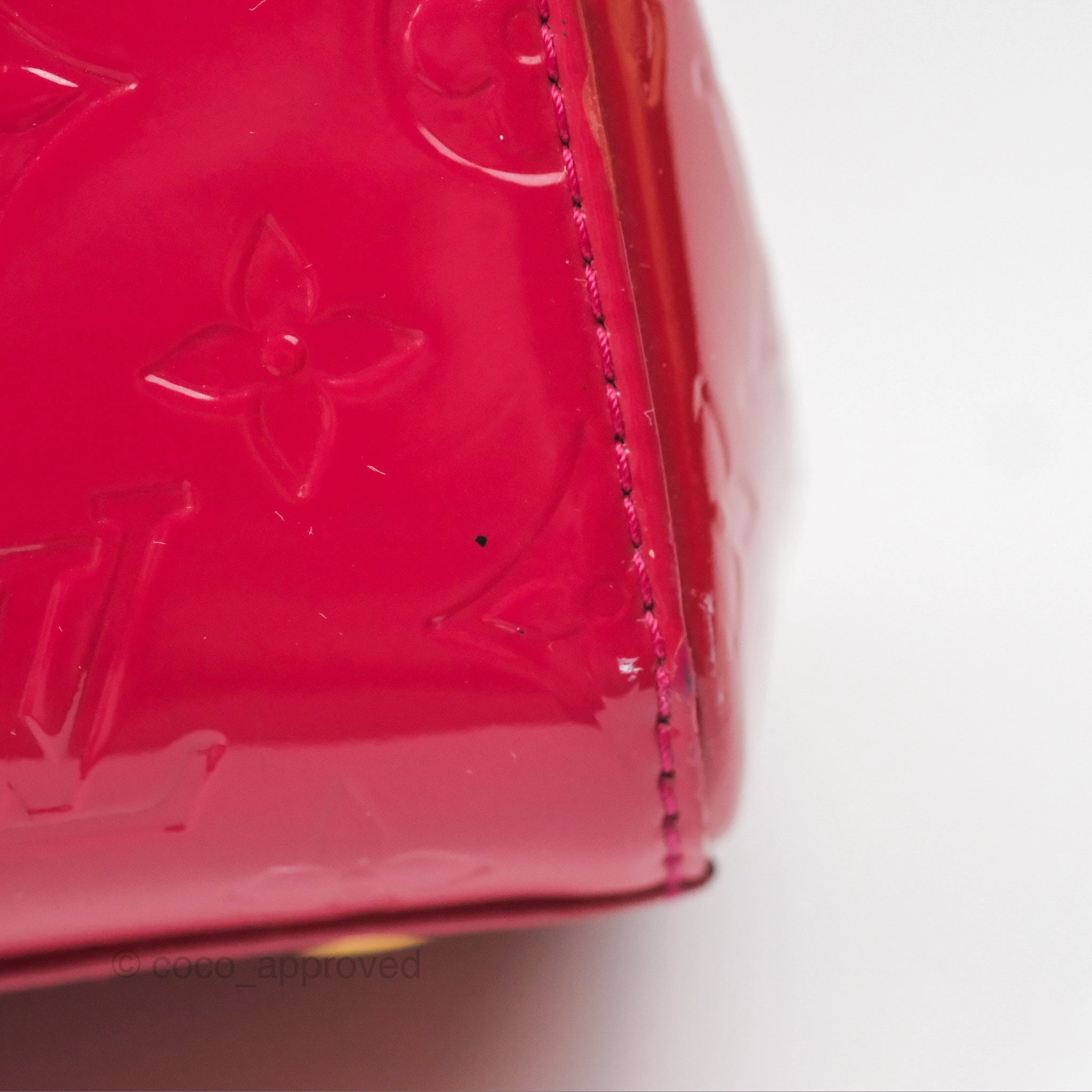 Louis Vuitton Brea MM Red Vernis Patent Monogram