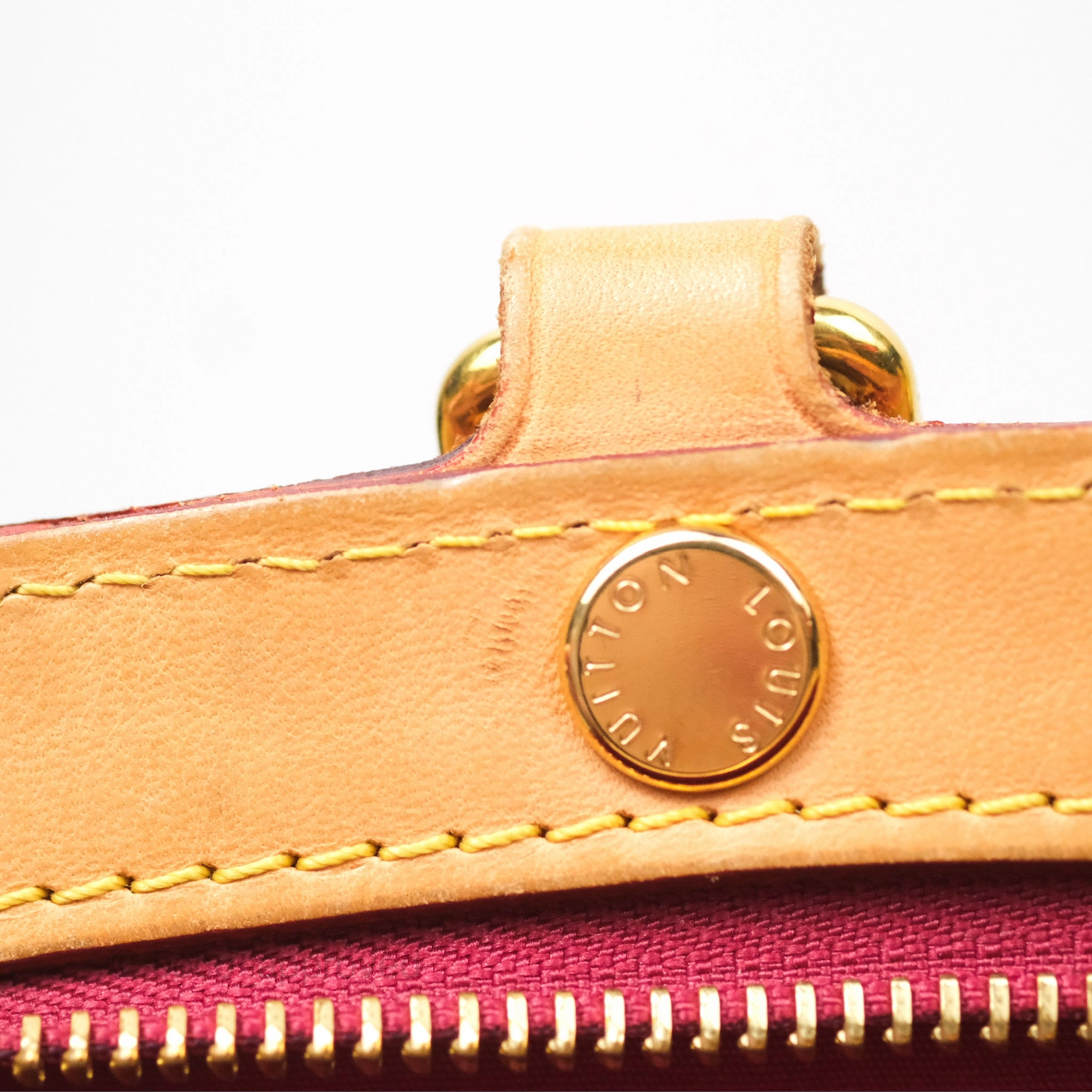 Louis Vuitton Brea MM Red Vernis Patent Monogram