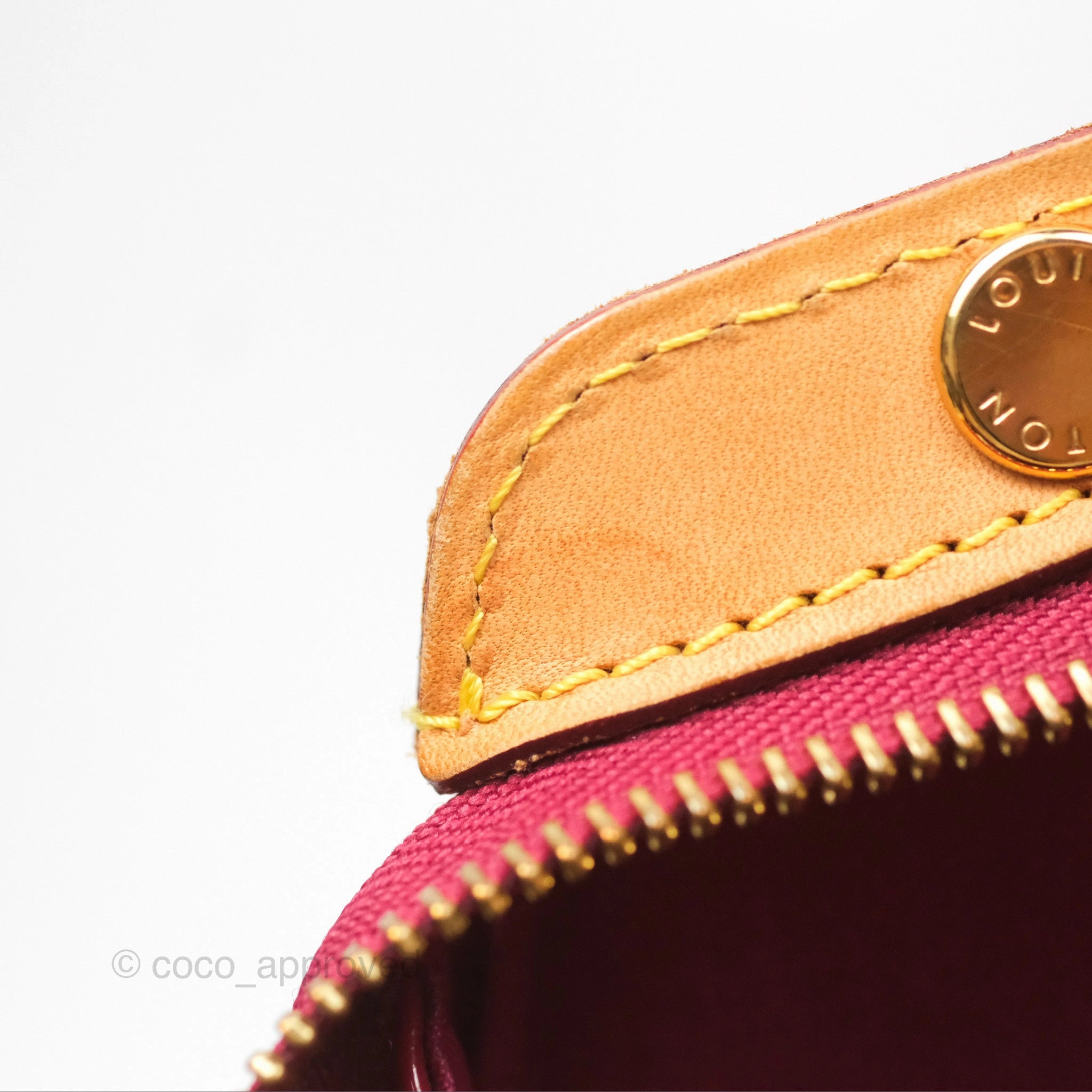 Louis Vuitton Brea MM Red Vernis Patent Monogram
